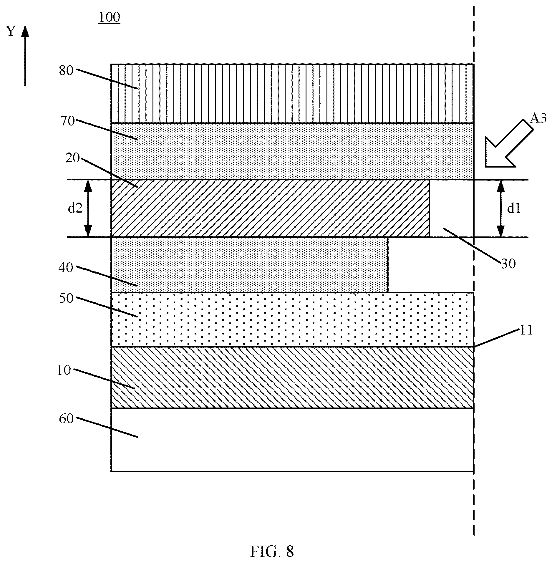 Patent US12611838 Figure 8 – Display module and display device