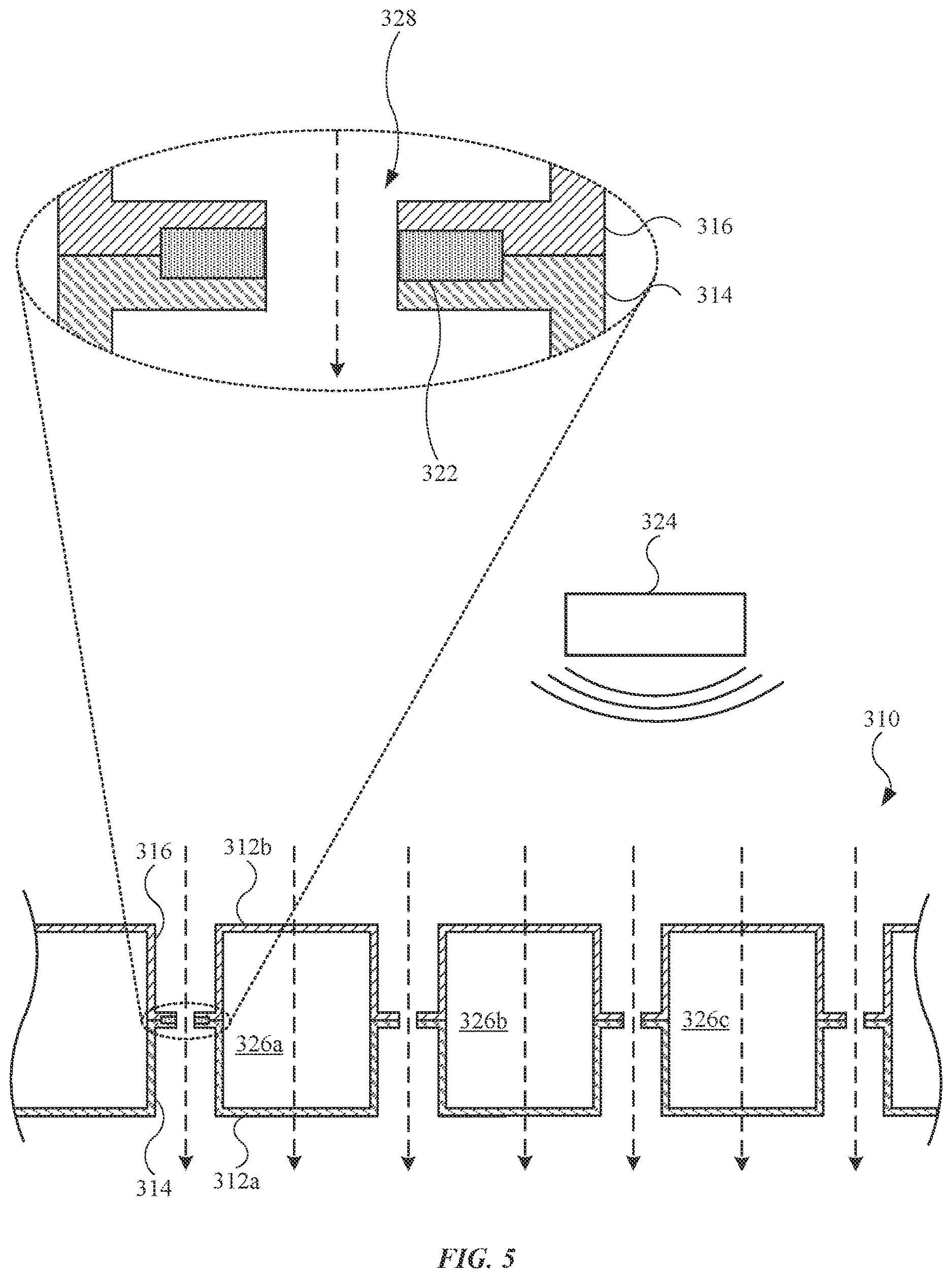 Patent US12611840 Figure 5 – Electronic devices with modified covers
