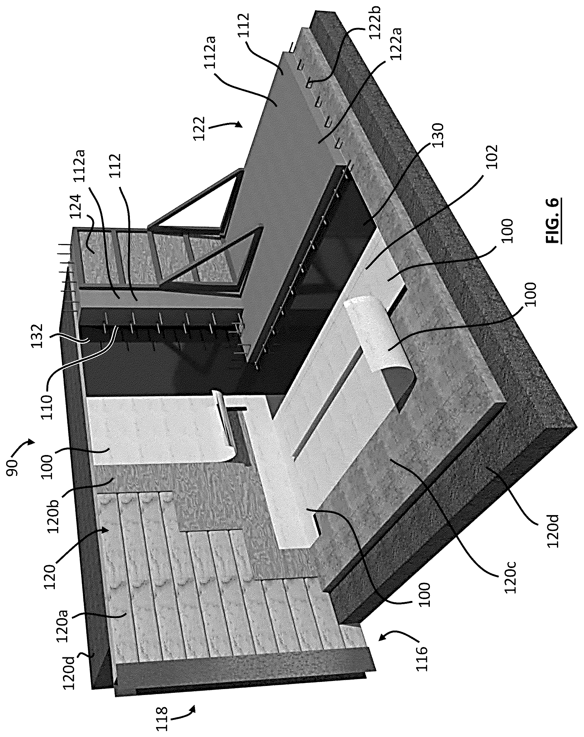 Patent US12611853 Figure 3 – Waterproof sheet for forming a slab guard