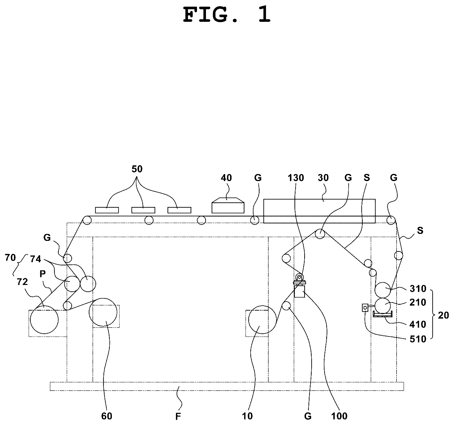 Patent US12611856 Figure 1 – Apparatus for manufacturing LED reflective sheet
