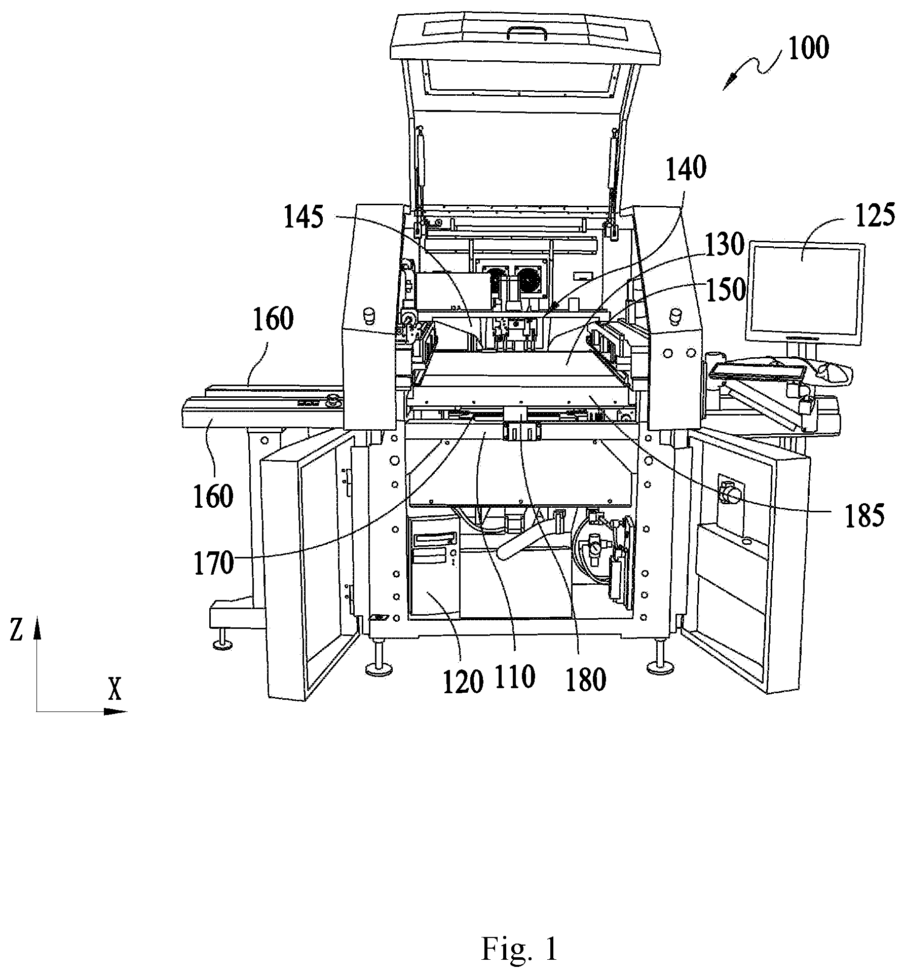 Patent US12611857 Figure 1 – Stencil printing machine and alignment method