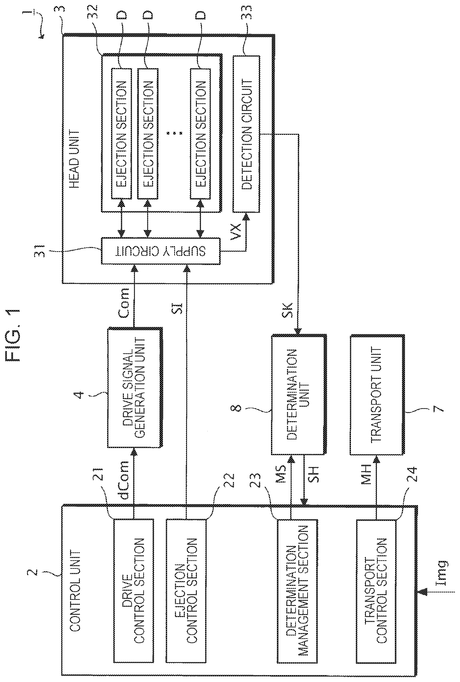 Patent US12611858 Figure 1 – Liquid ejecting apparatus and print head