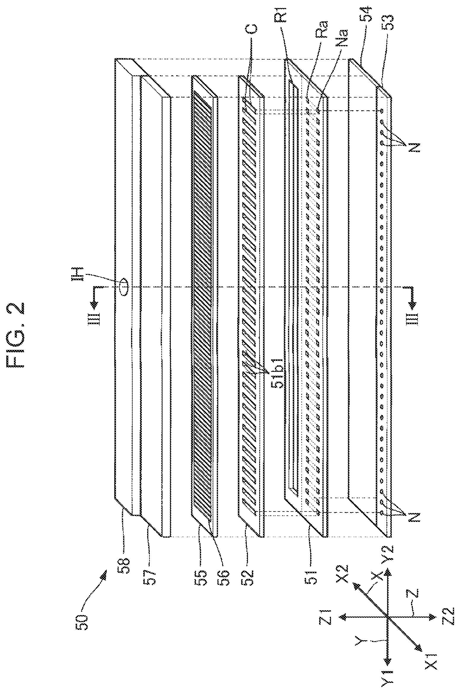 Patent US12611861 Figure 2 – Liquid ejecting head and liquid ejecting apparatus