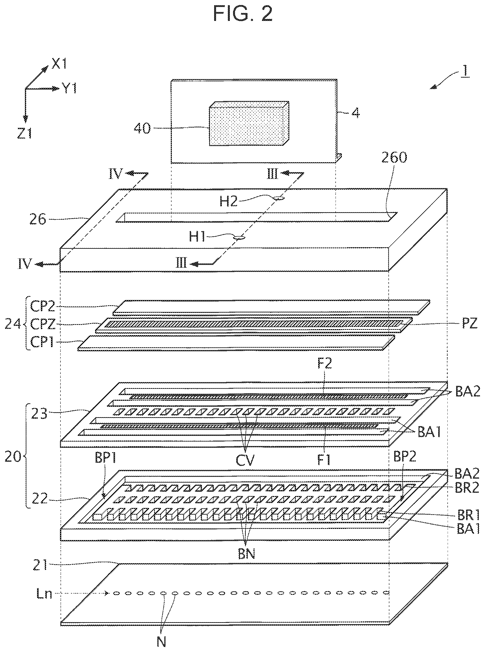 Patent US12611862 Figure 2 – Liquid ejecting head and liquid ejecting apparatus