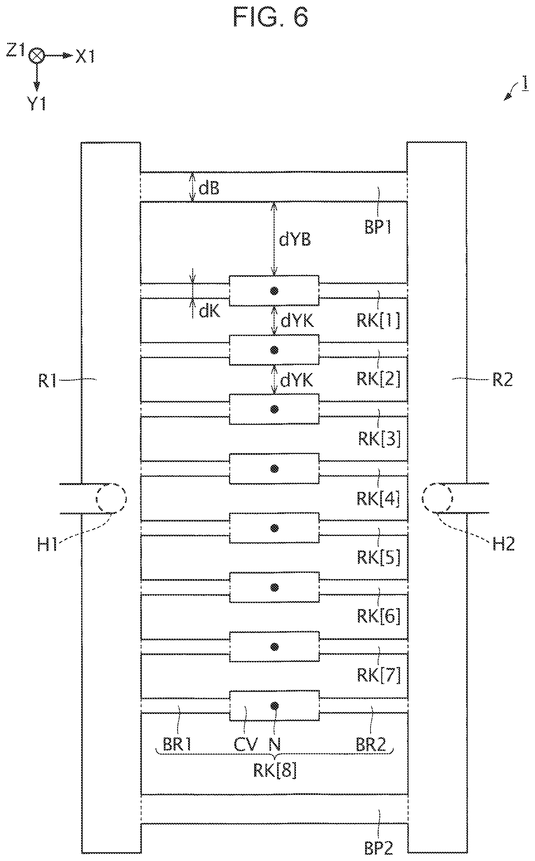 Patent US12611862 Figure 6 – Liquid ejecting head and liquid ejecting apparatus