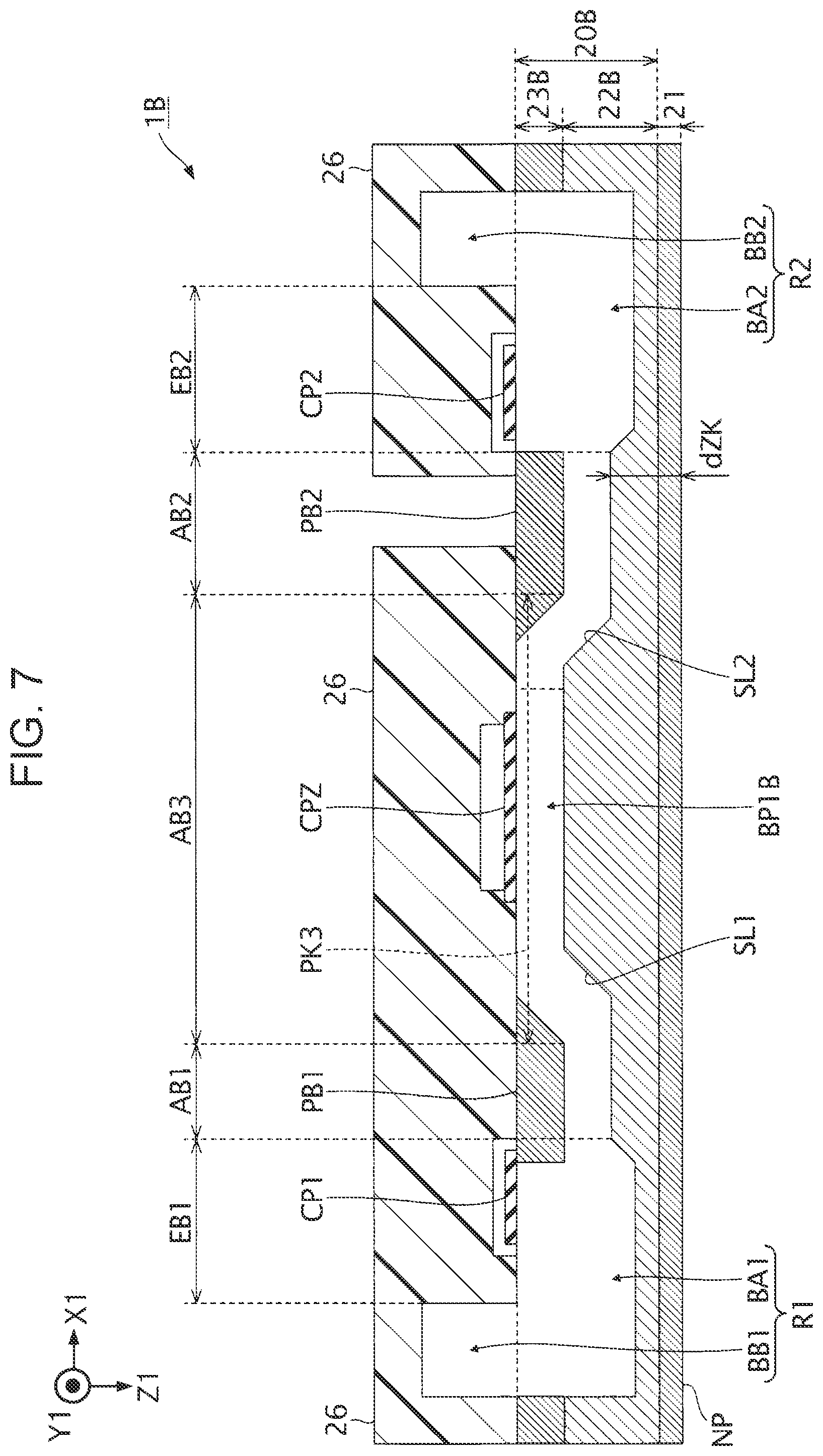 Patent US12611862 Figure 7 – Liquid ejecting head and liquid ejecting apparatus