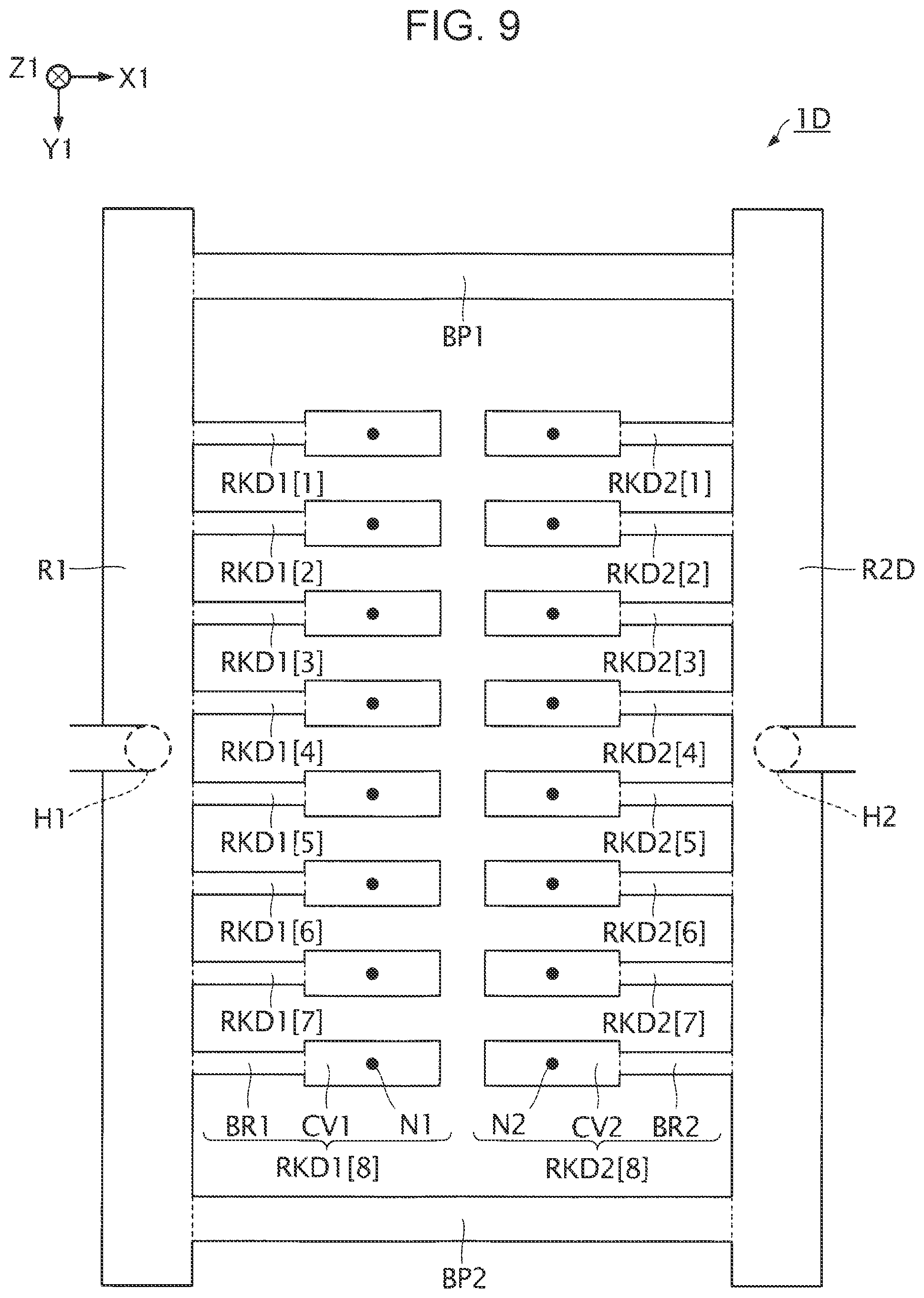 Patent US12611862 Figure 9 – Liquid ejecting head and liquid ejecting apparatus
