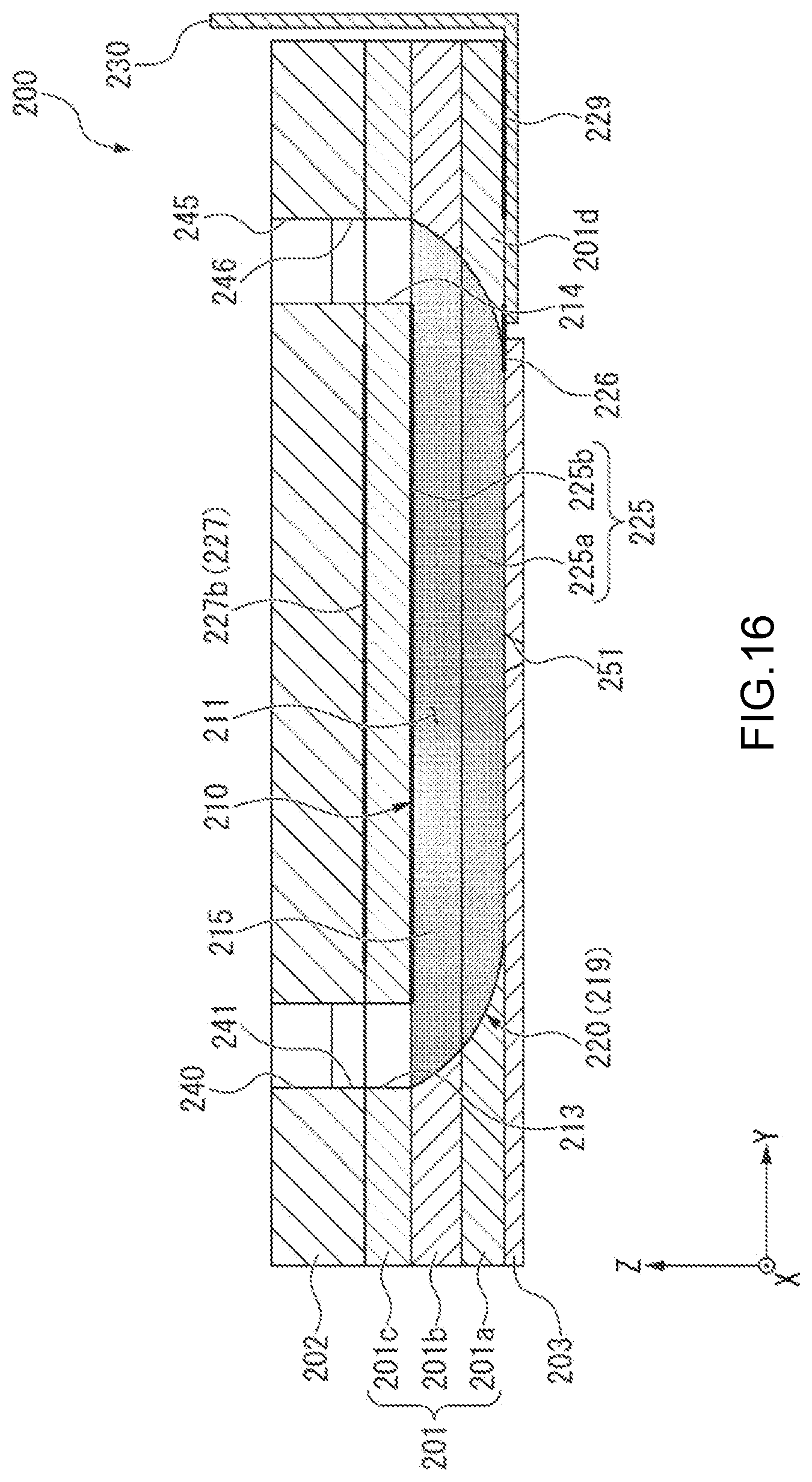 Patent US12611863 Figure 14 – Liquid ejection head chip, liquid jet head, and liquid jet recording device for ejecting liquid