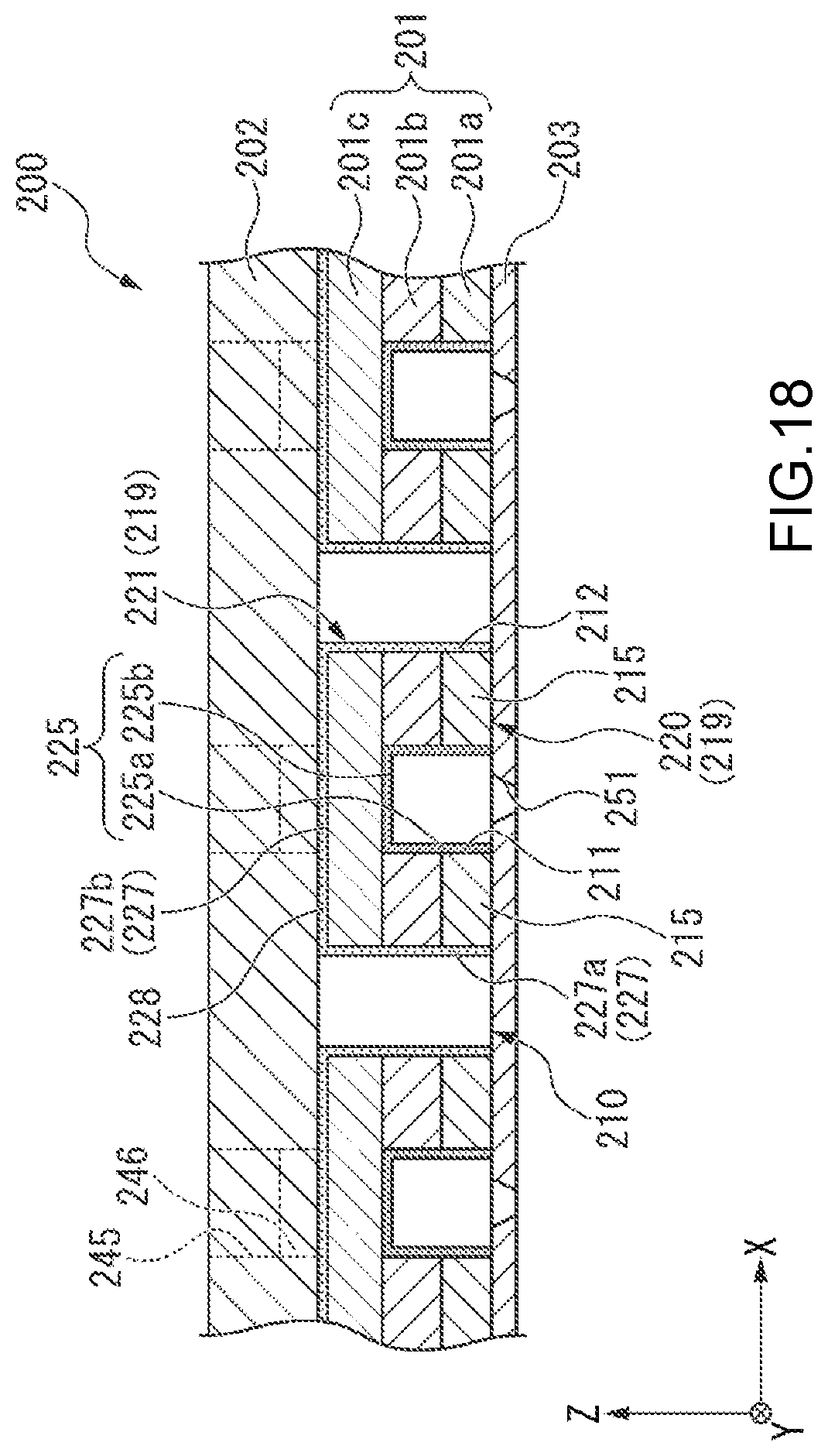 Patent US12611863 Figure 16 – Liquid ejection head chip, liquid jet head, and liquid jet recording device for ejecting liquid