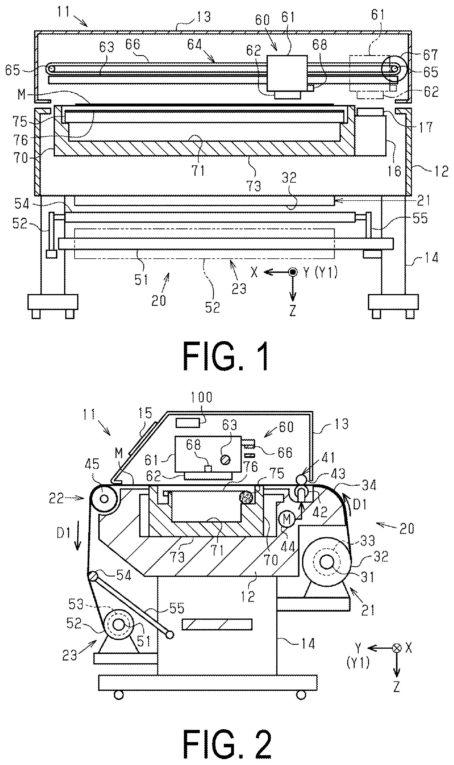 Patent US12611868 Figure 1 – Liquid ejecting device