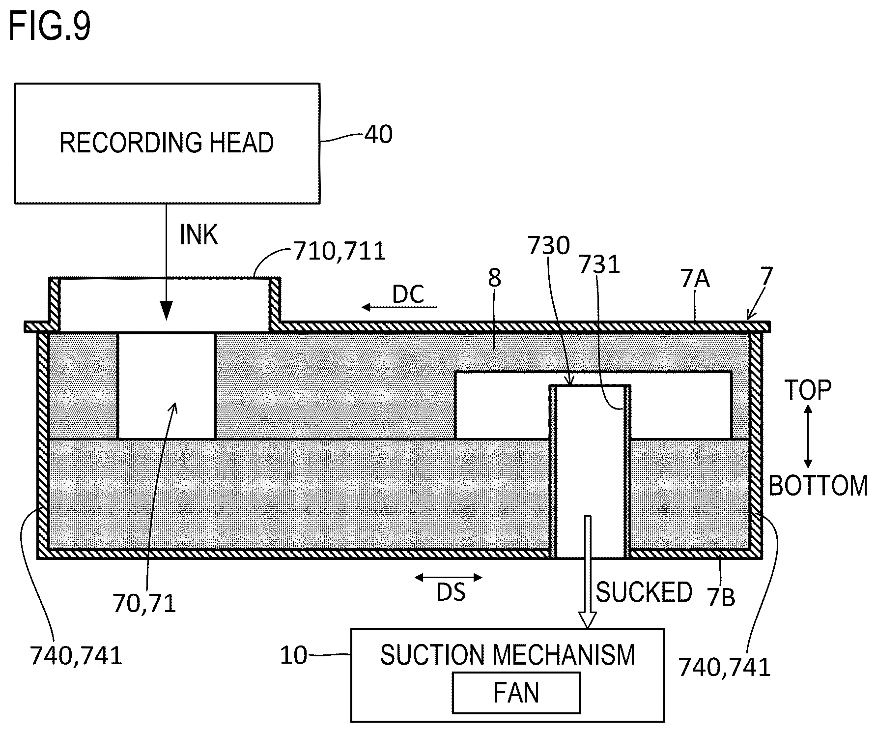 Patent US12611869 Figure 9 – Inkjet recording apparatus