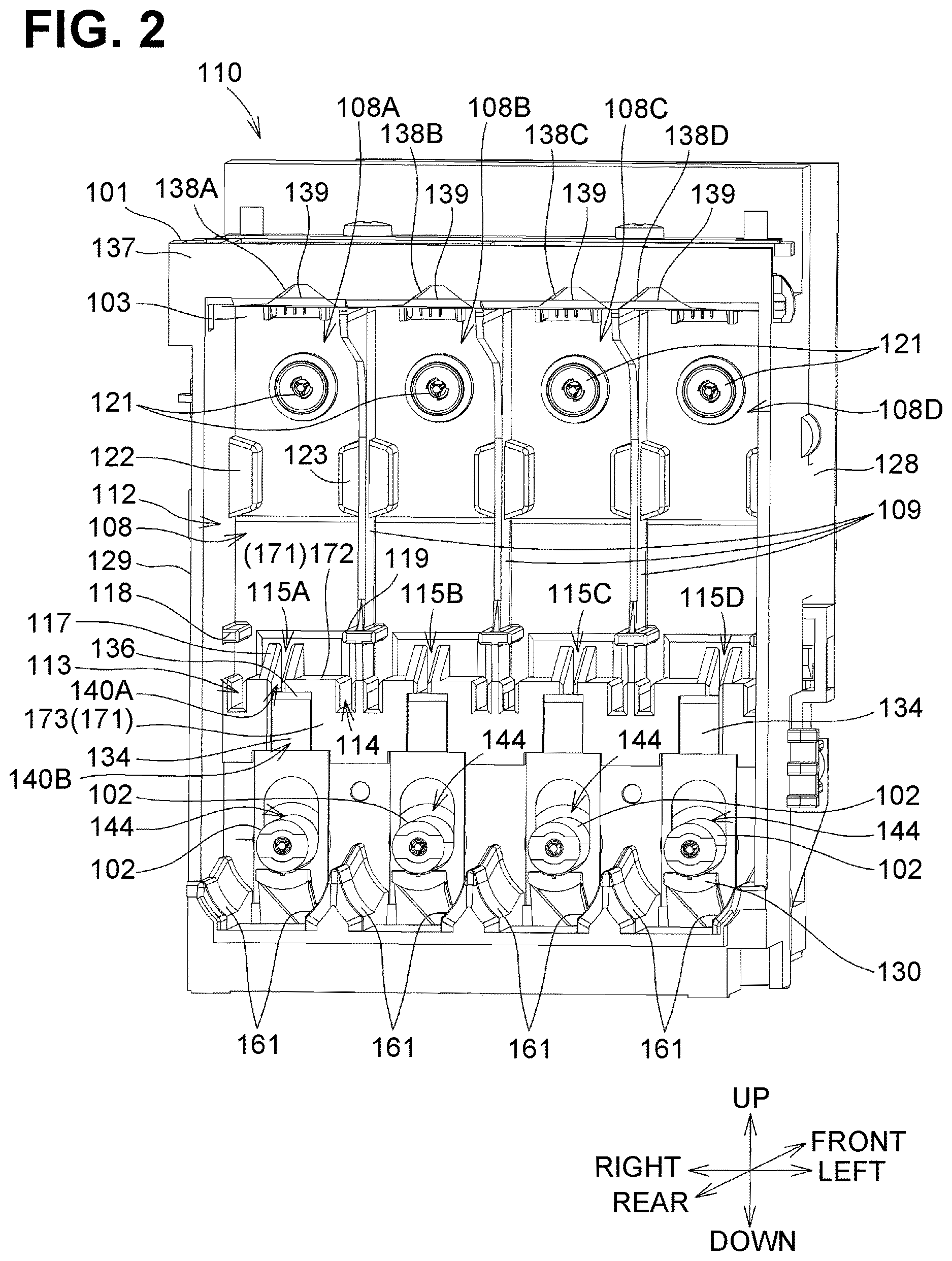 Patent US12611870 Figure 2 – Ink container, ink container set and printing system