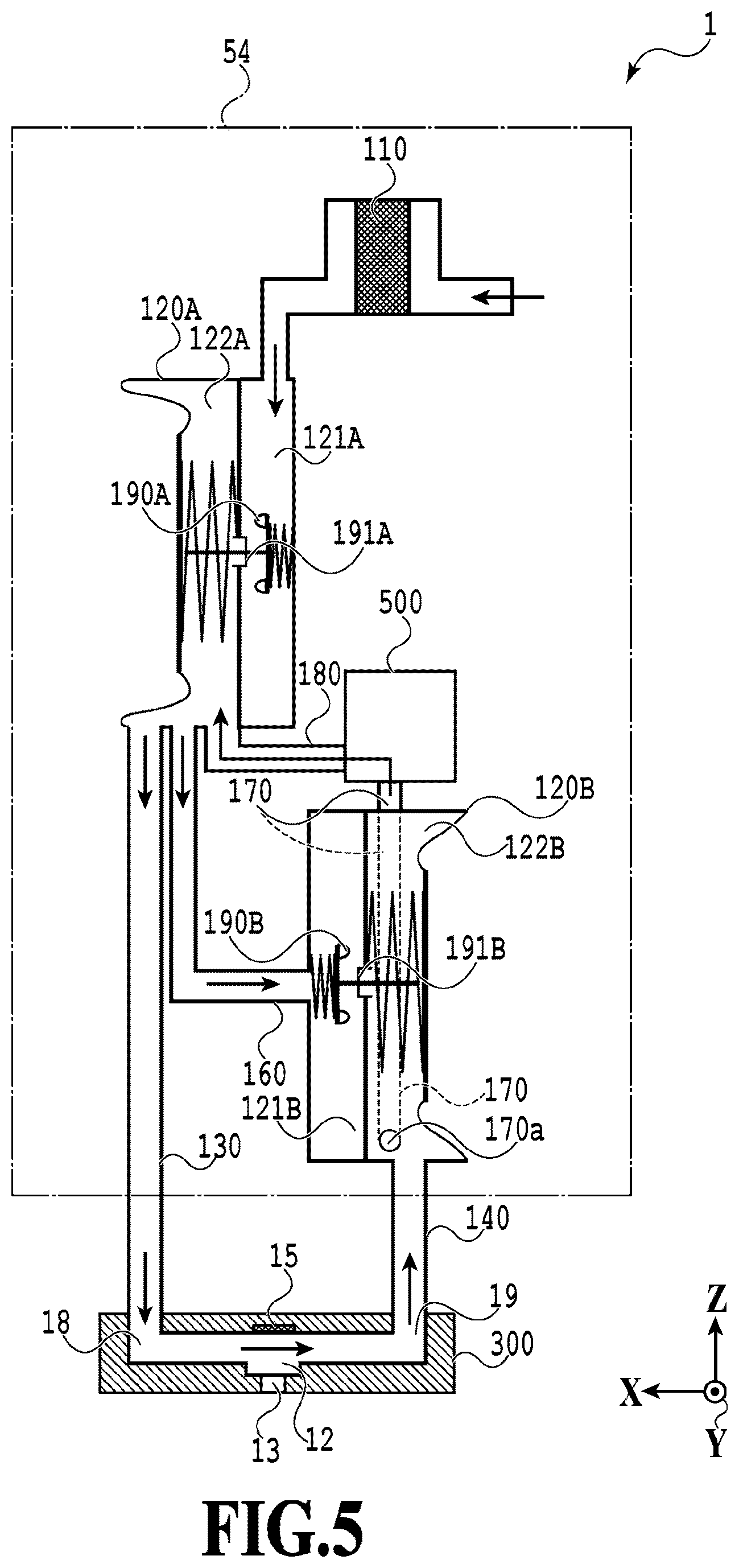 Patent US12611871 Figure 5 – Circulation unit, liquid discharge head, and liquid discharge apparatus