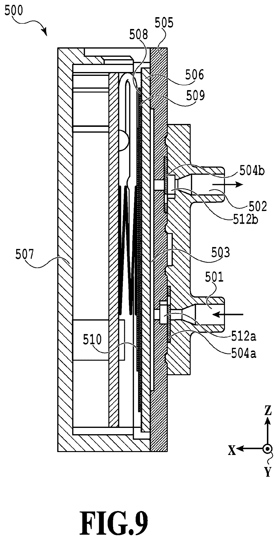 Patent US12611871 Figure 9 – Circulation unit, liquid discharge head, and liquid discharge apparatus