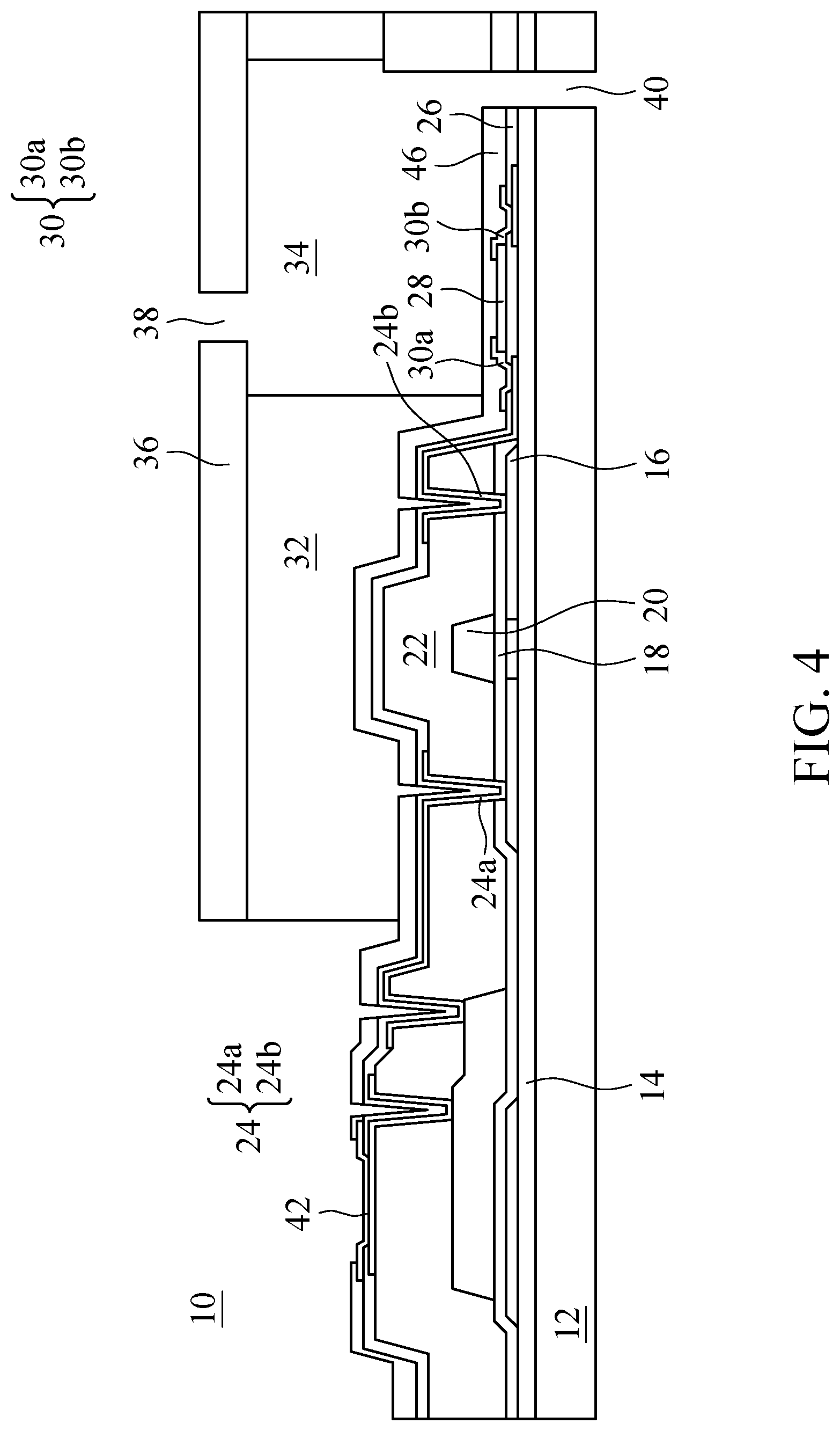 Patent US12611875 Figure 4 – Heating device driven by a thin-film transistor