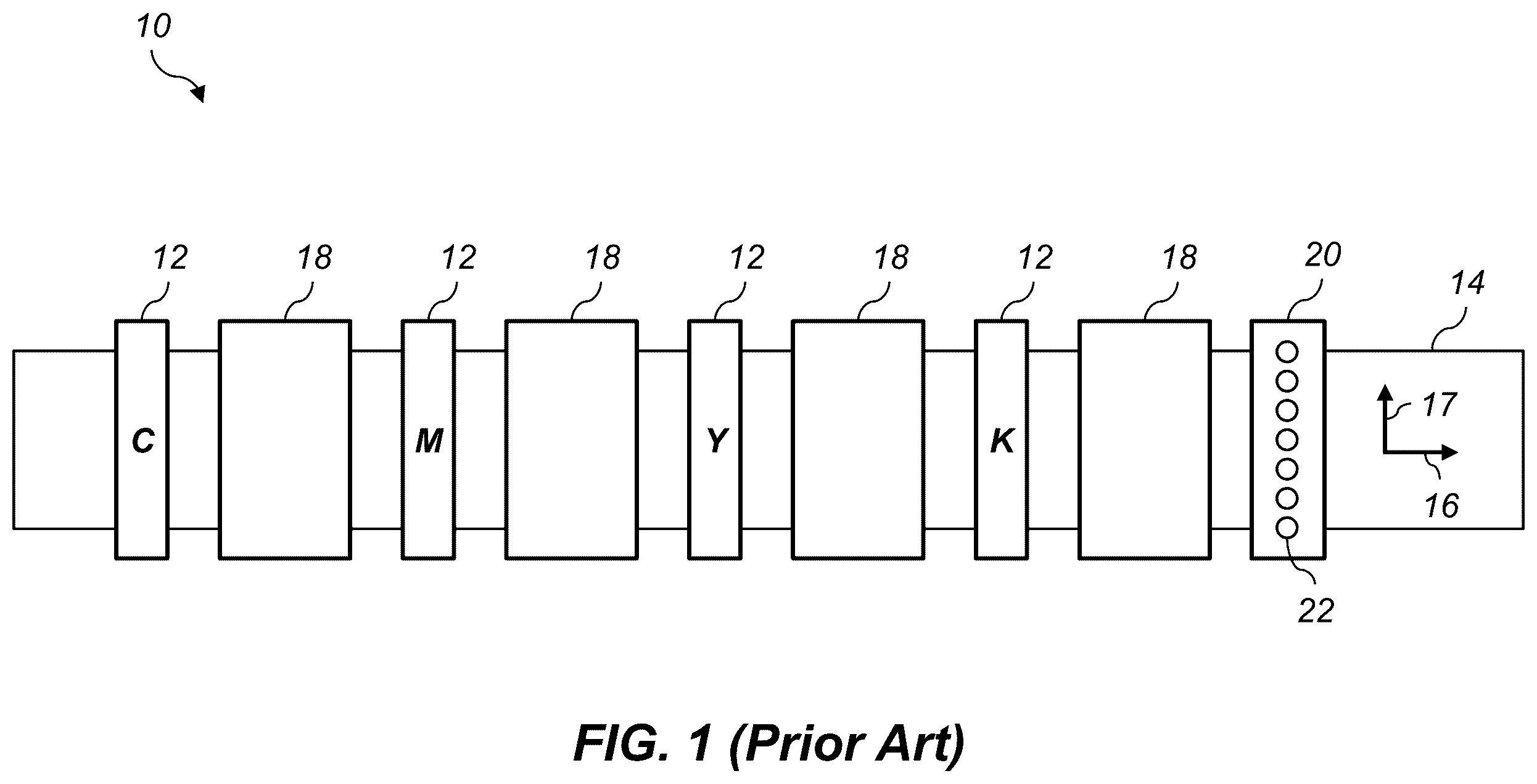 Patent US12611879 Figure 1 – Cross-track stitching error correction