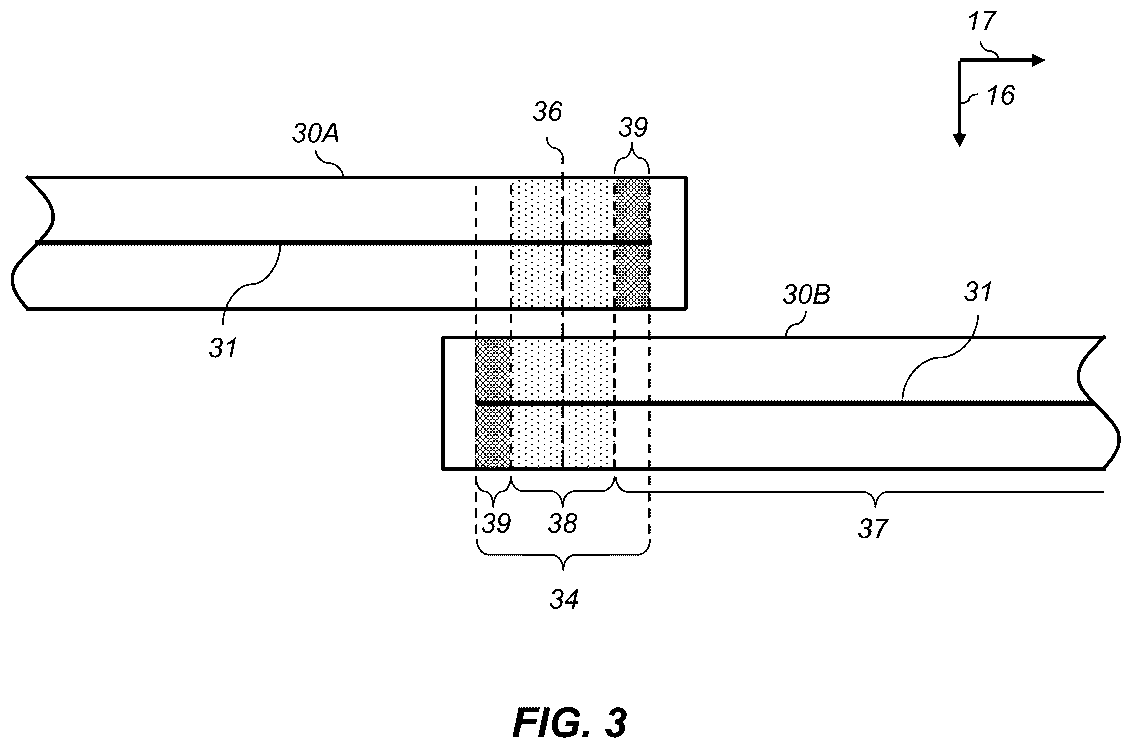 Patent US12611879 Figure 3 – Cross-track stitching error correction