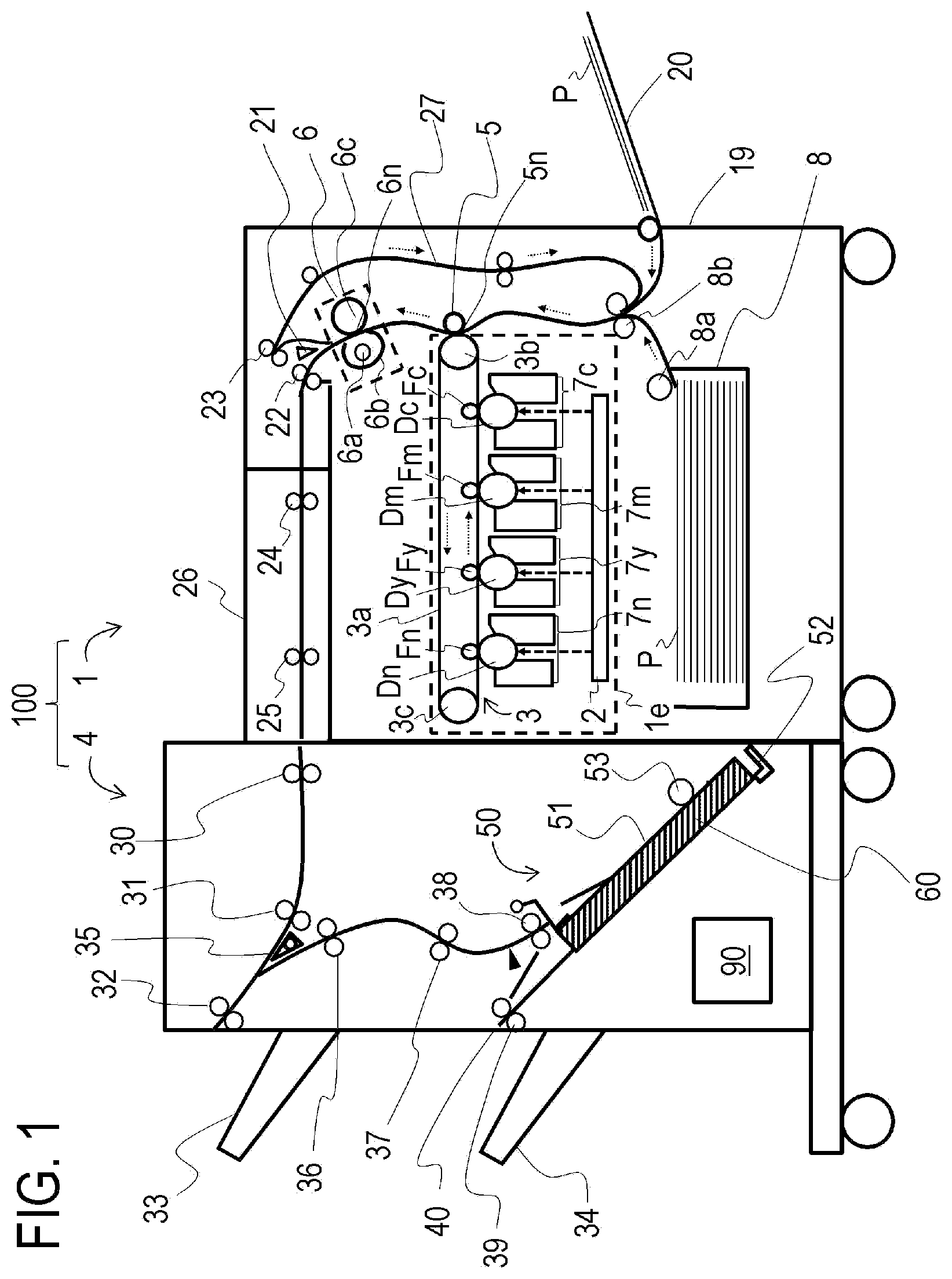 Patent US12611884 Figure 1 – Sheet thermocompression apparatus and post-processing apparatus