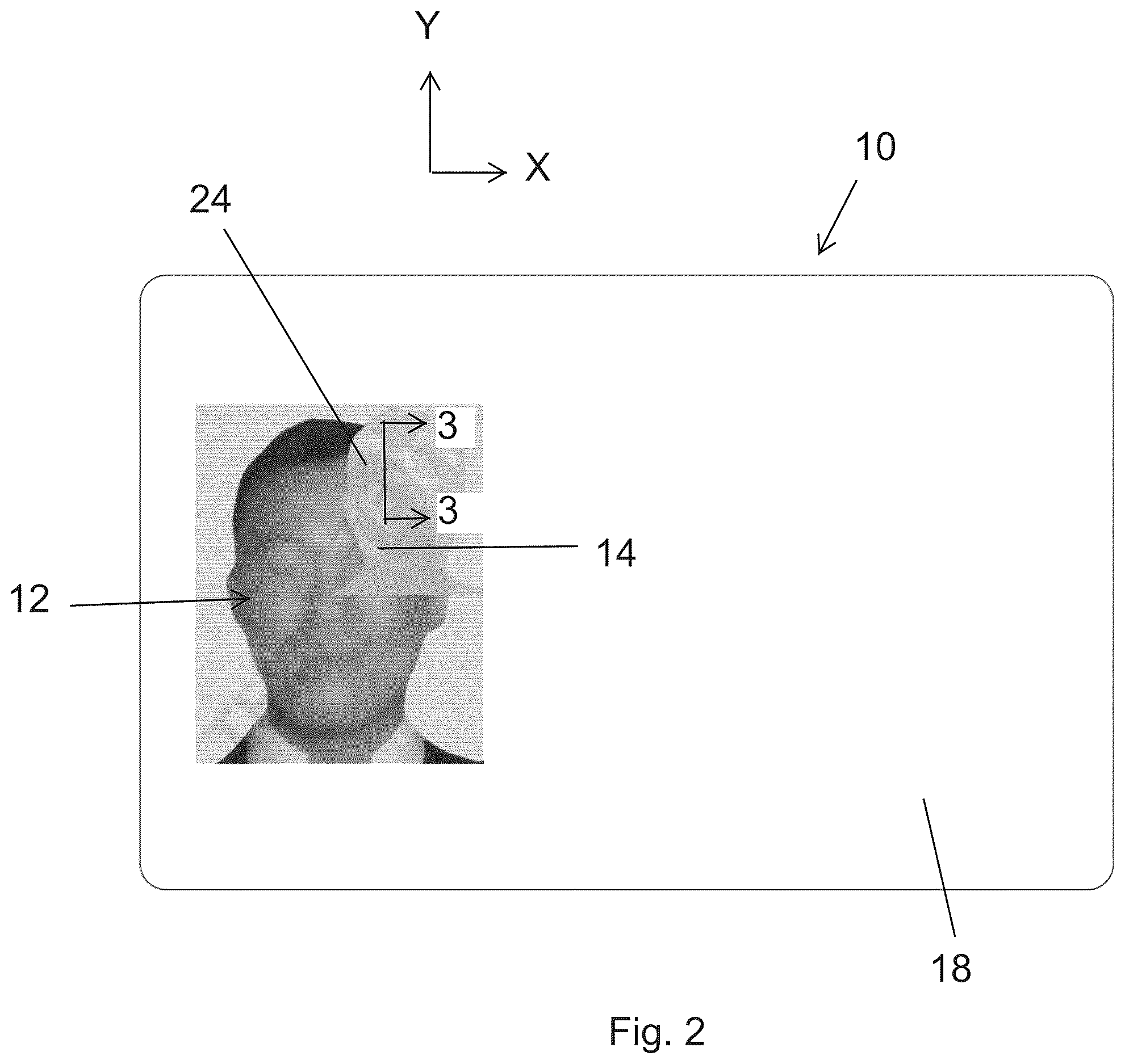 Patent US12611886 Figure 2 – Personalized plastic identification document with lens structure
