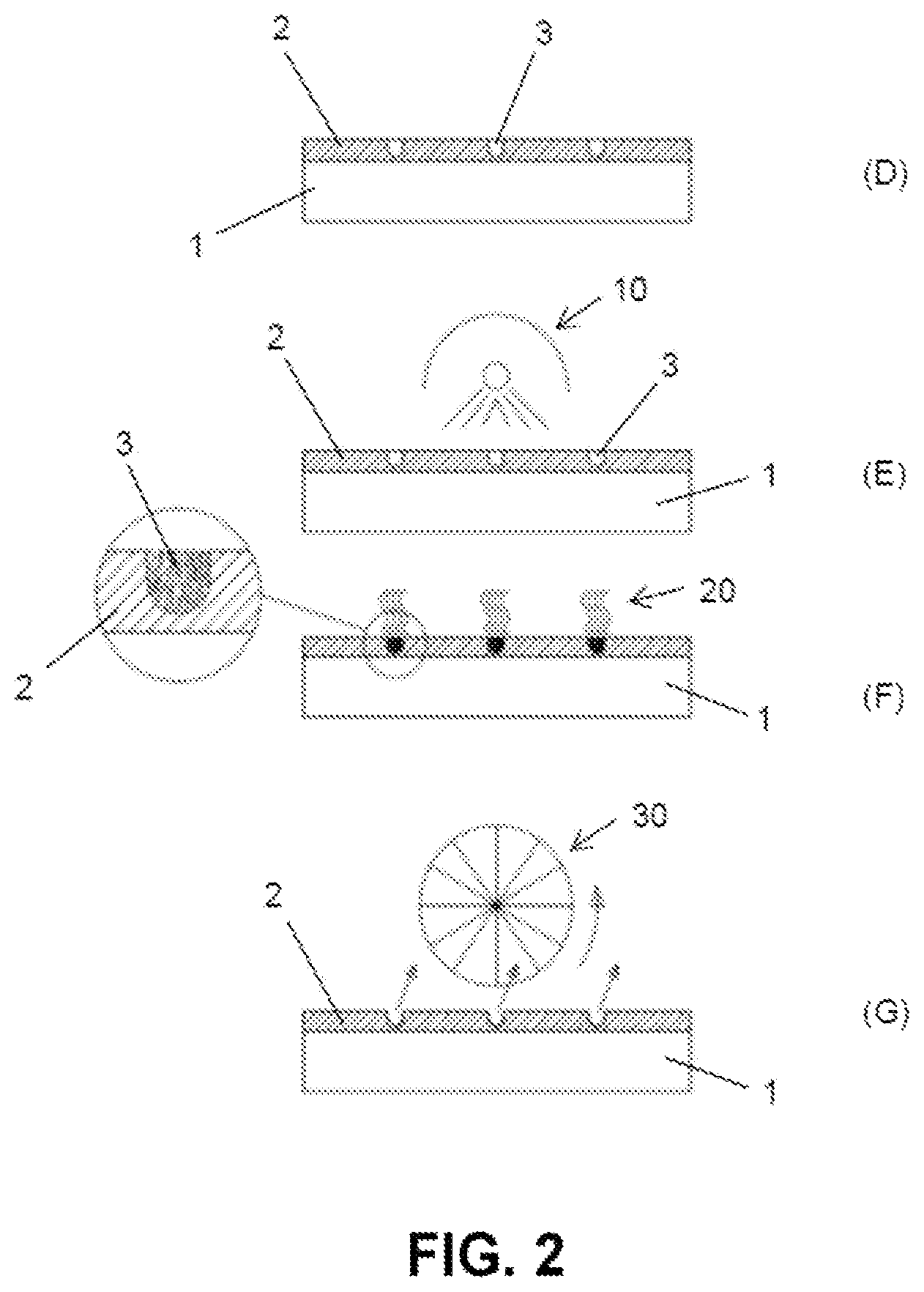 Patent US12611888 Figure 2 – Method and system for producing a relief on a substrate
