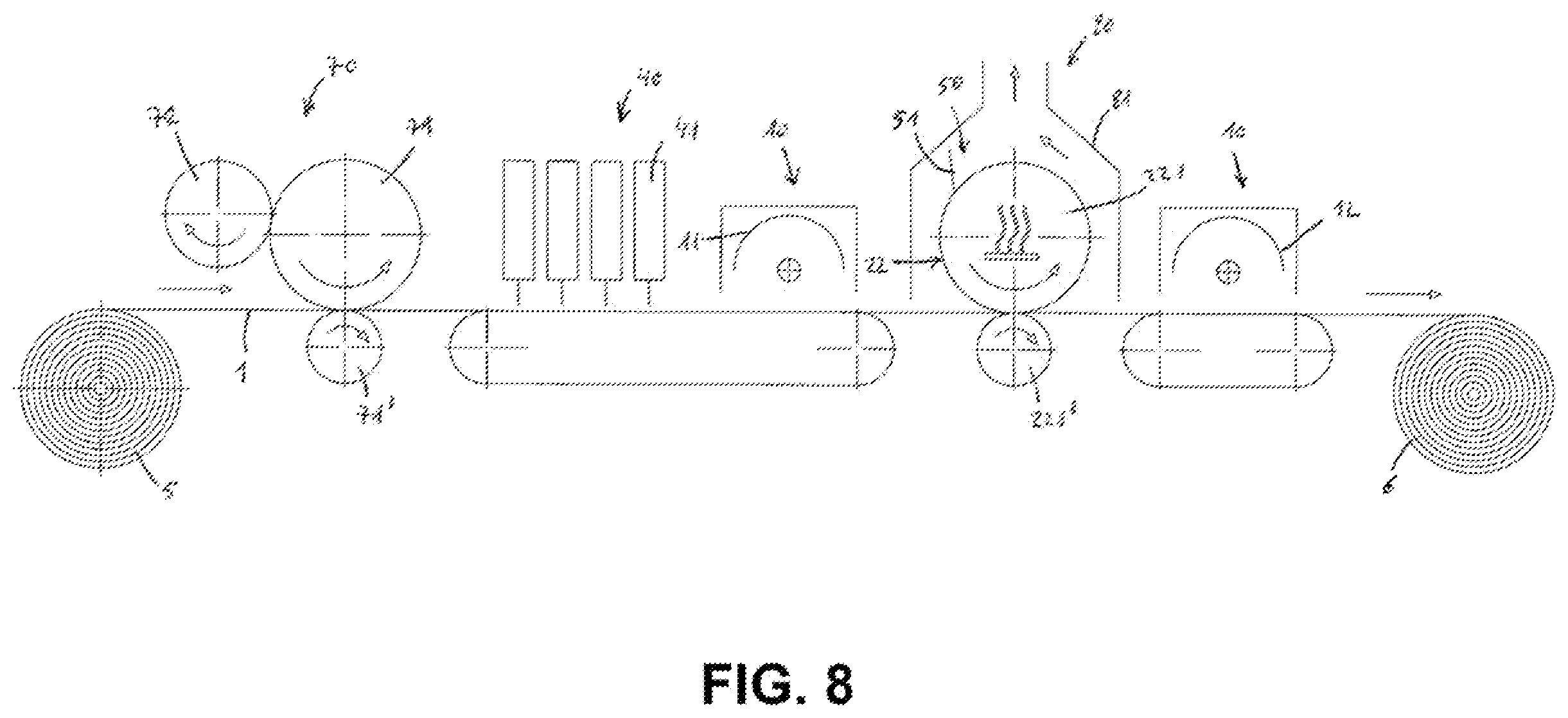 Patent US12611888 Figure 8 – Method and system for producing a relief on a substrate