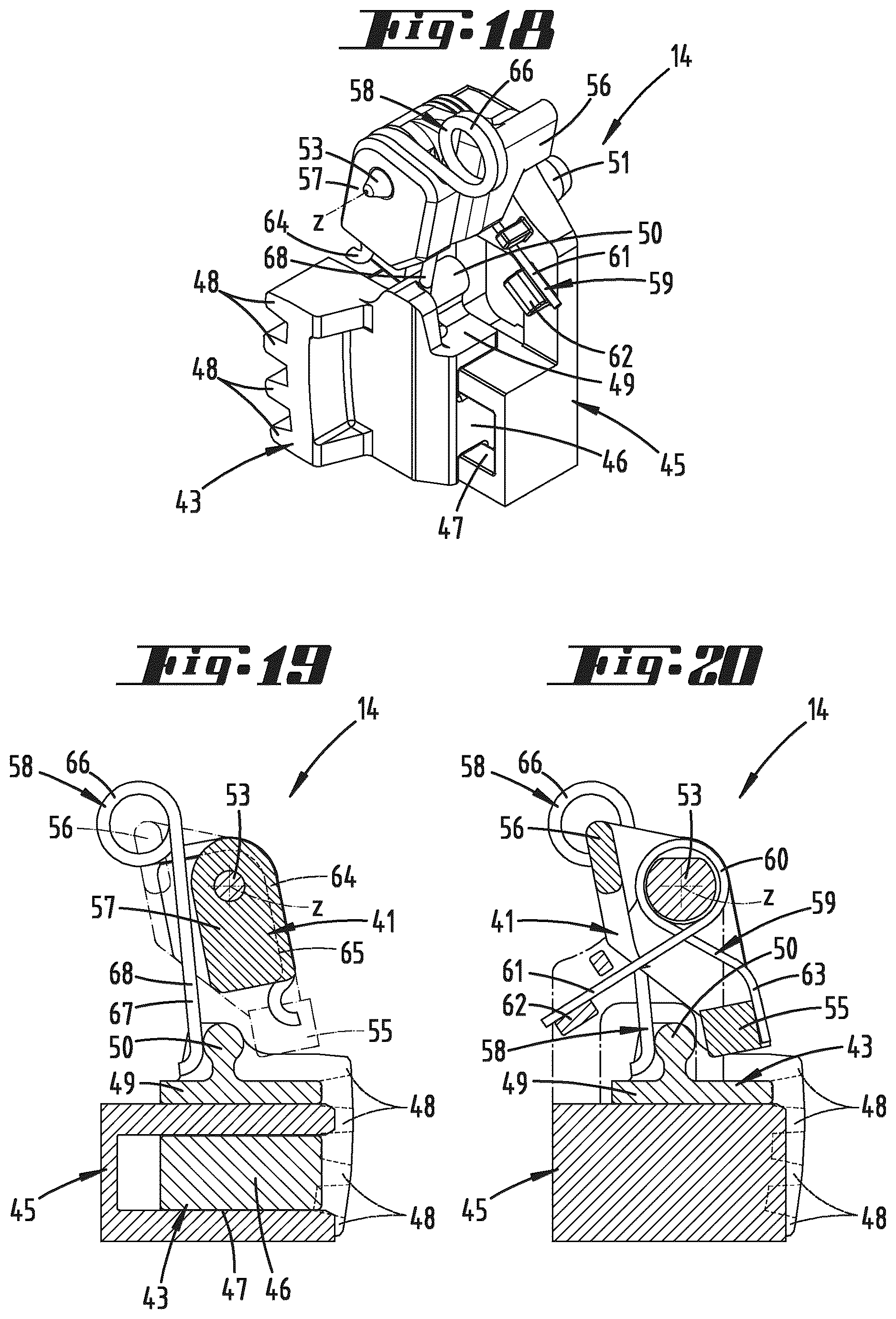 Patent US12611892 Figure 8 – Form-fit adjustment device for a caster