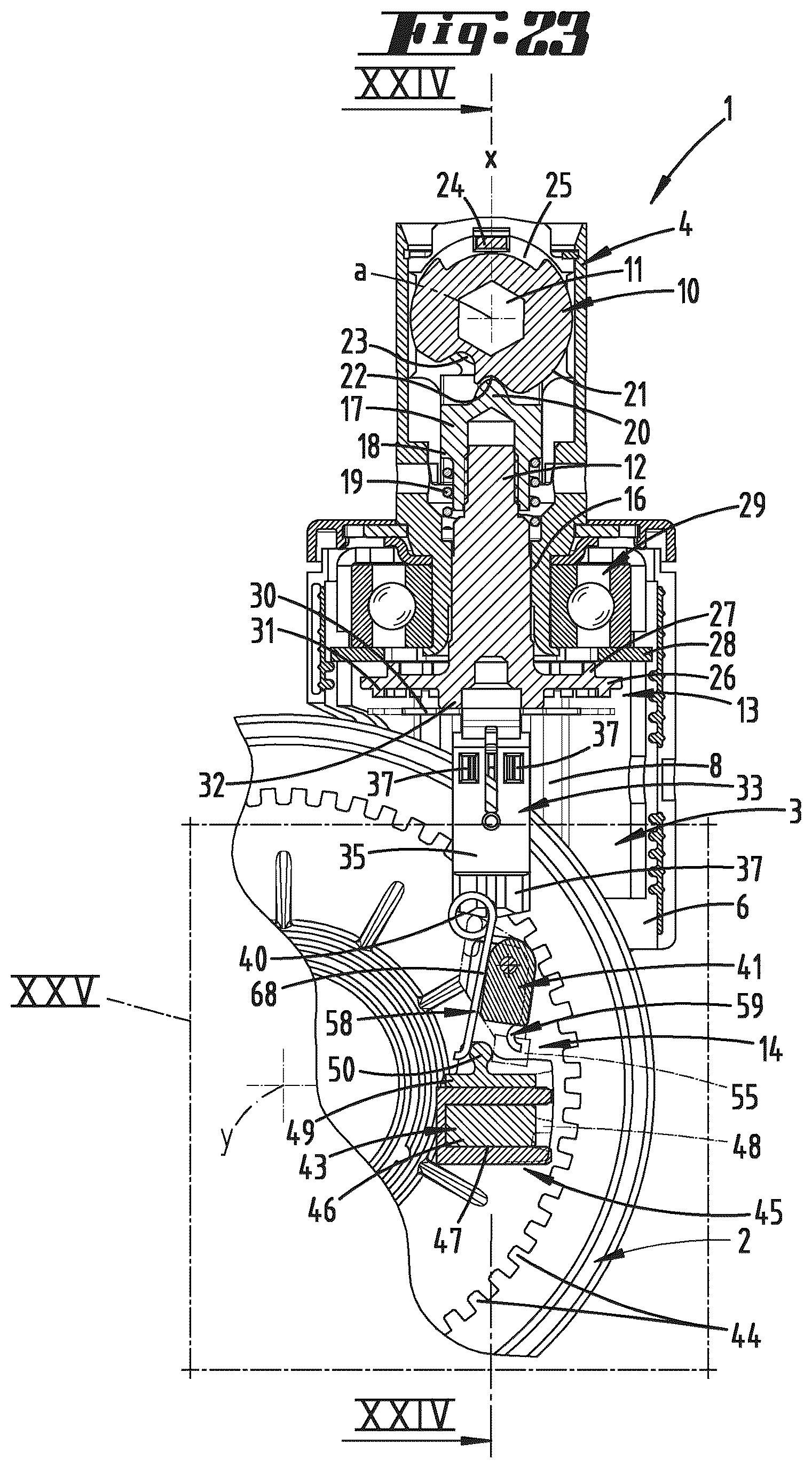 Patent US12611892 Figure 10 – Form-fit adjustment device for a caster