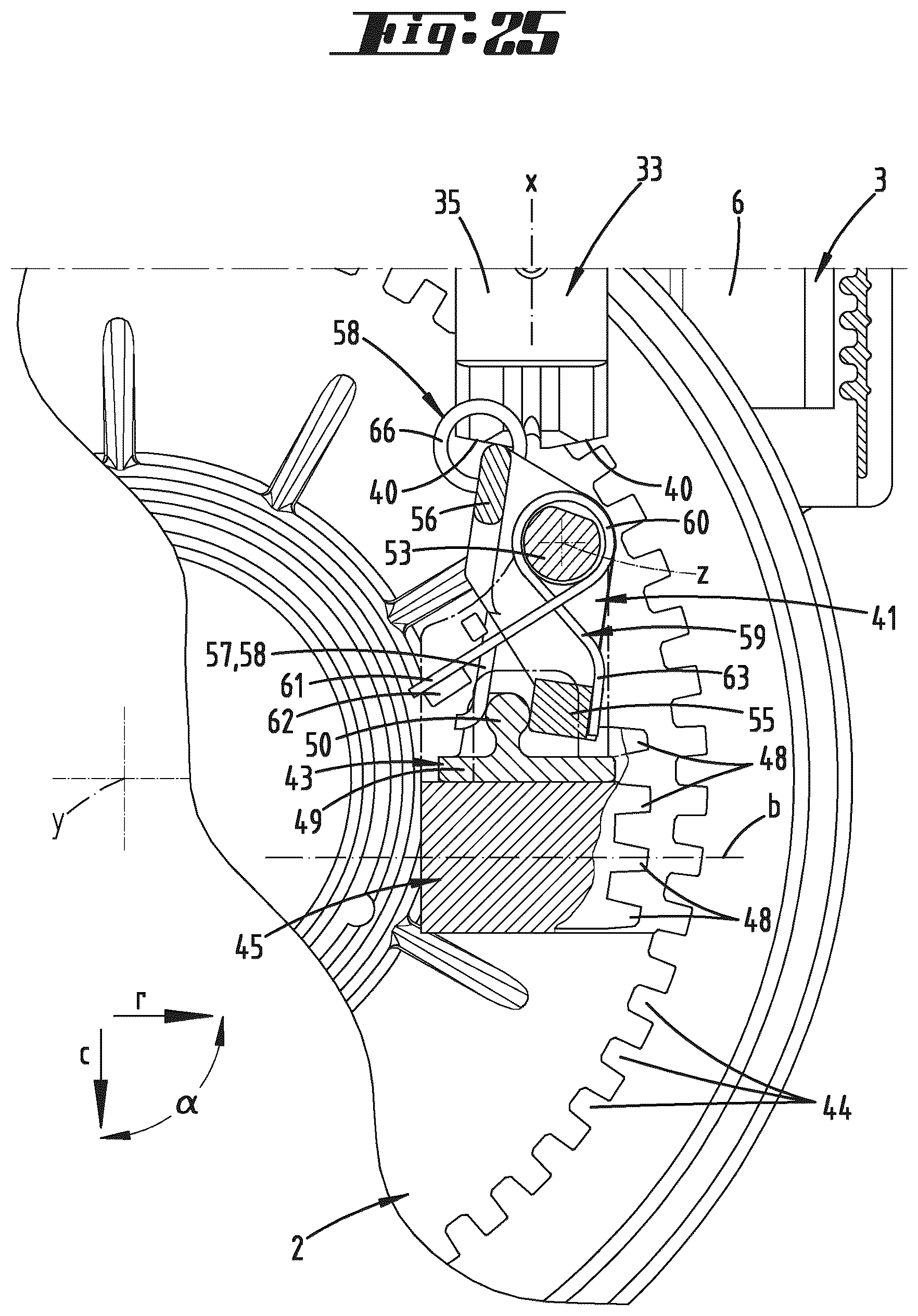 Patent US12611892 Figure 12 – Form-fit adjustment device for a caster