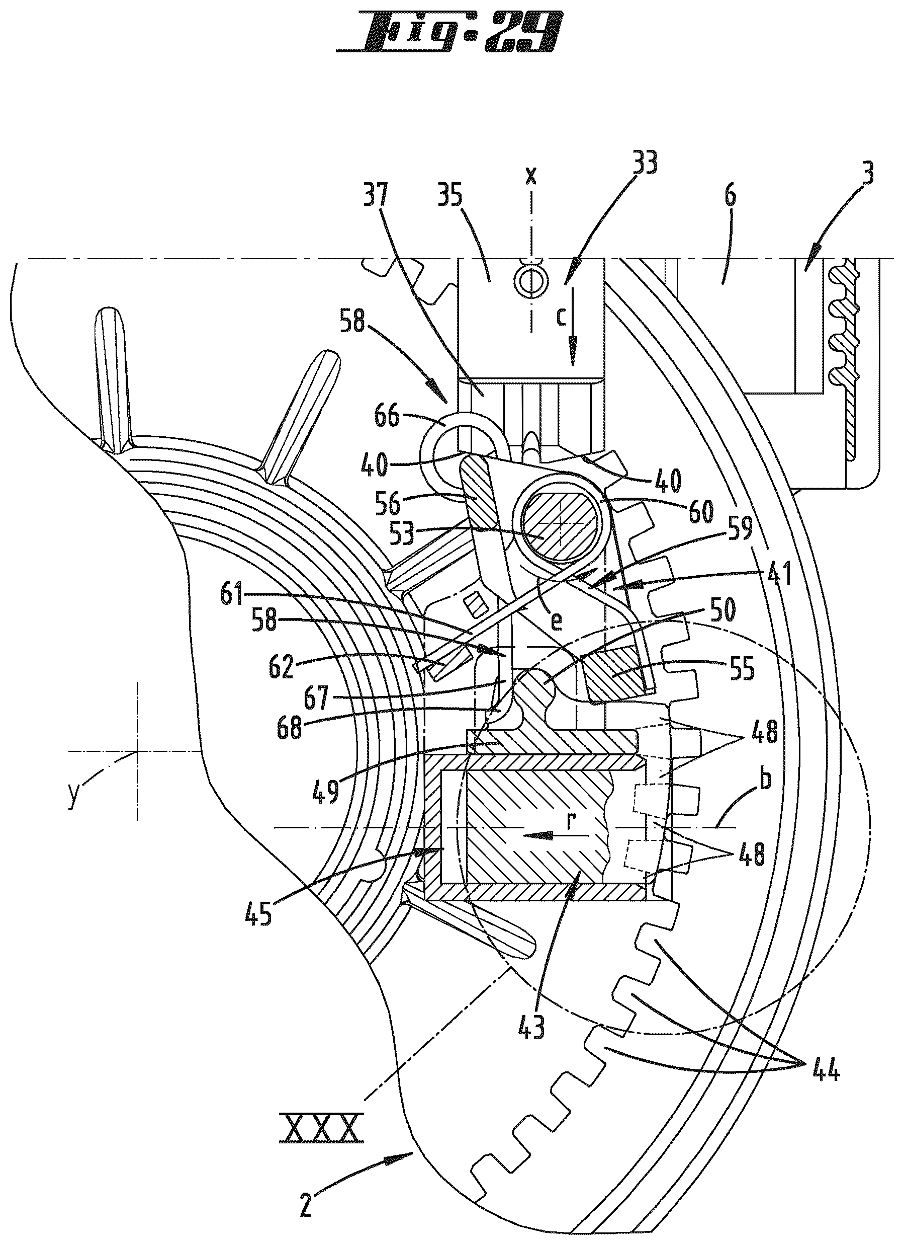 Patent US12611892 Figure 15 – Form-fit adjustment device for a caster
