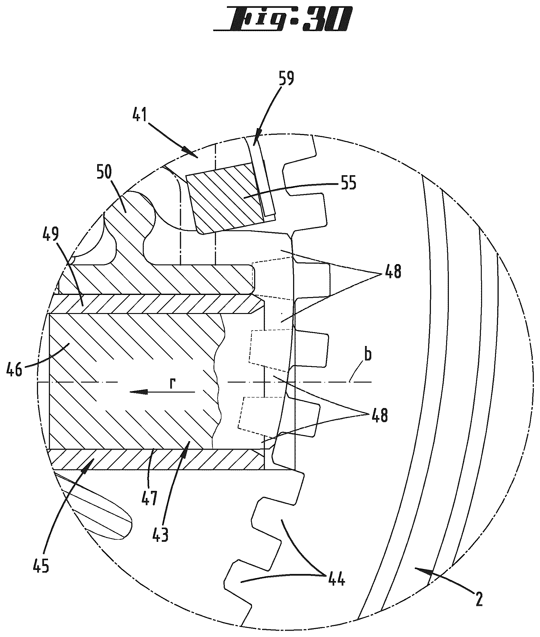 Patent US12611892 Figure 16 – Form-fit adjustment device for a caster