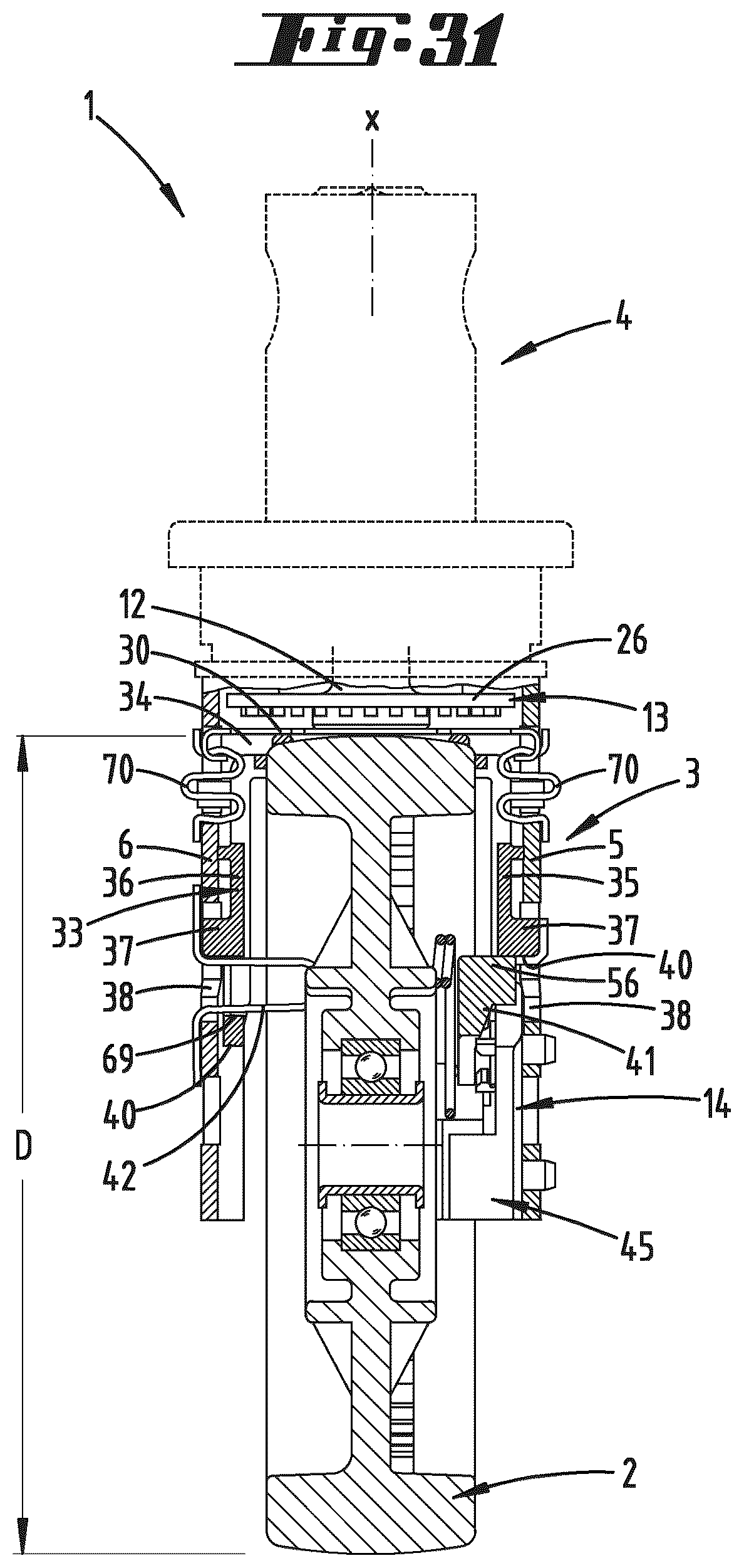 Patent US12611892 Figure 17 – Form-fit adjustment device for a caster