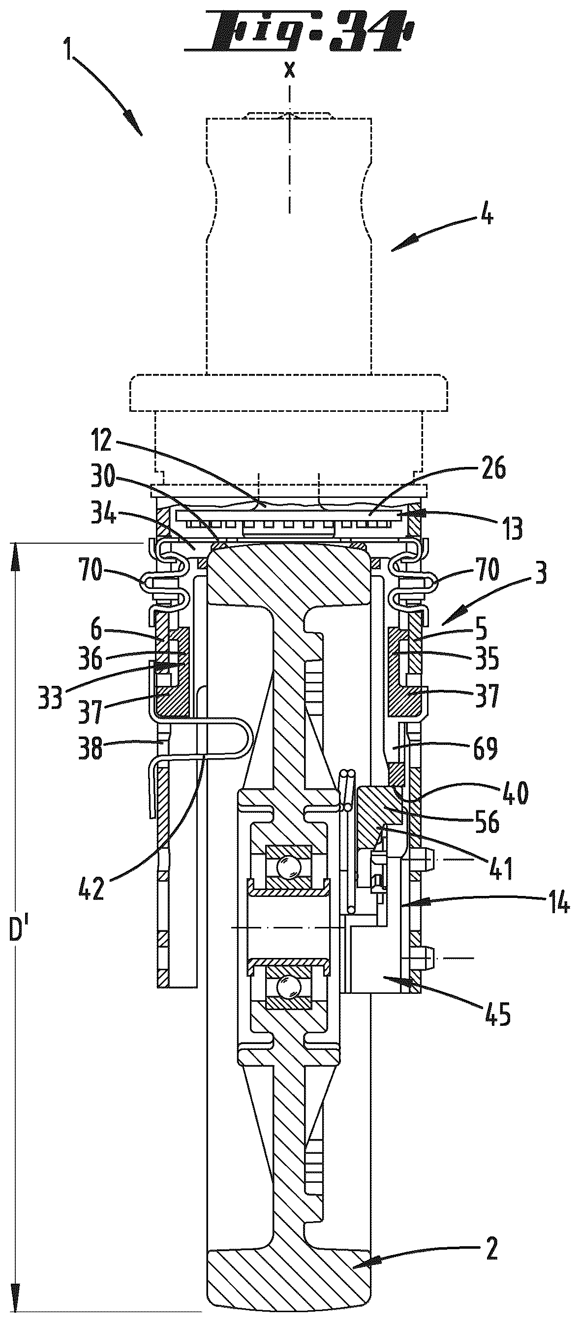 Patent US12611892 Figure 19 – Form-fit adjustment device for a caster