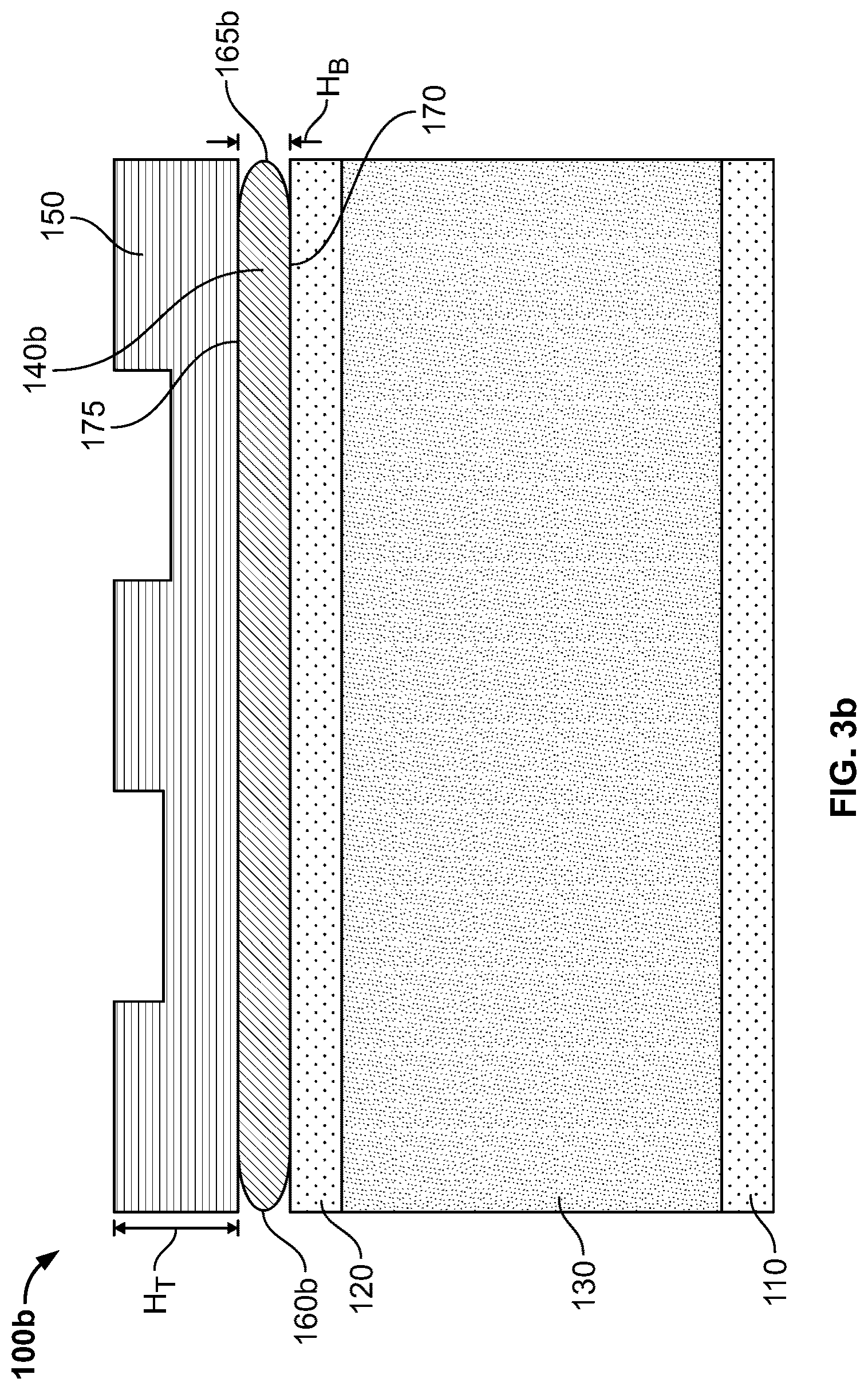 Patent US12611893 Figure 3 – Tire tread with a band layer