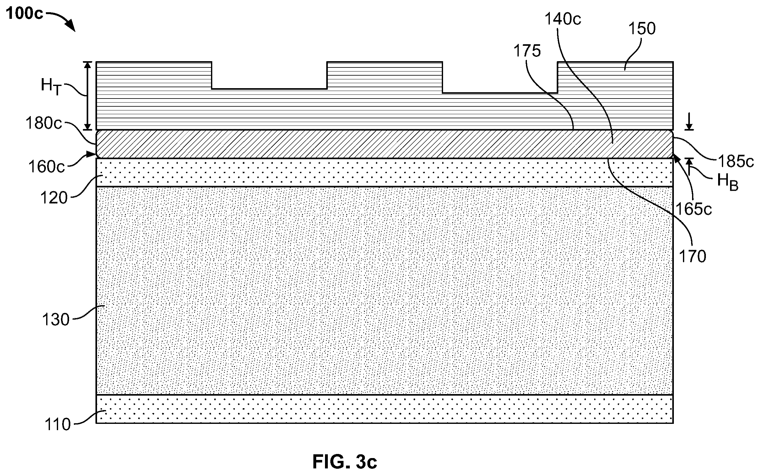 Patent US12611893 Figure 4 – Tire tread with a band layer