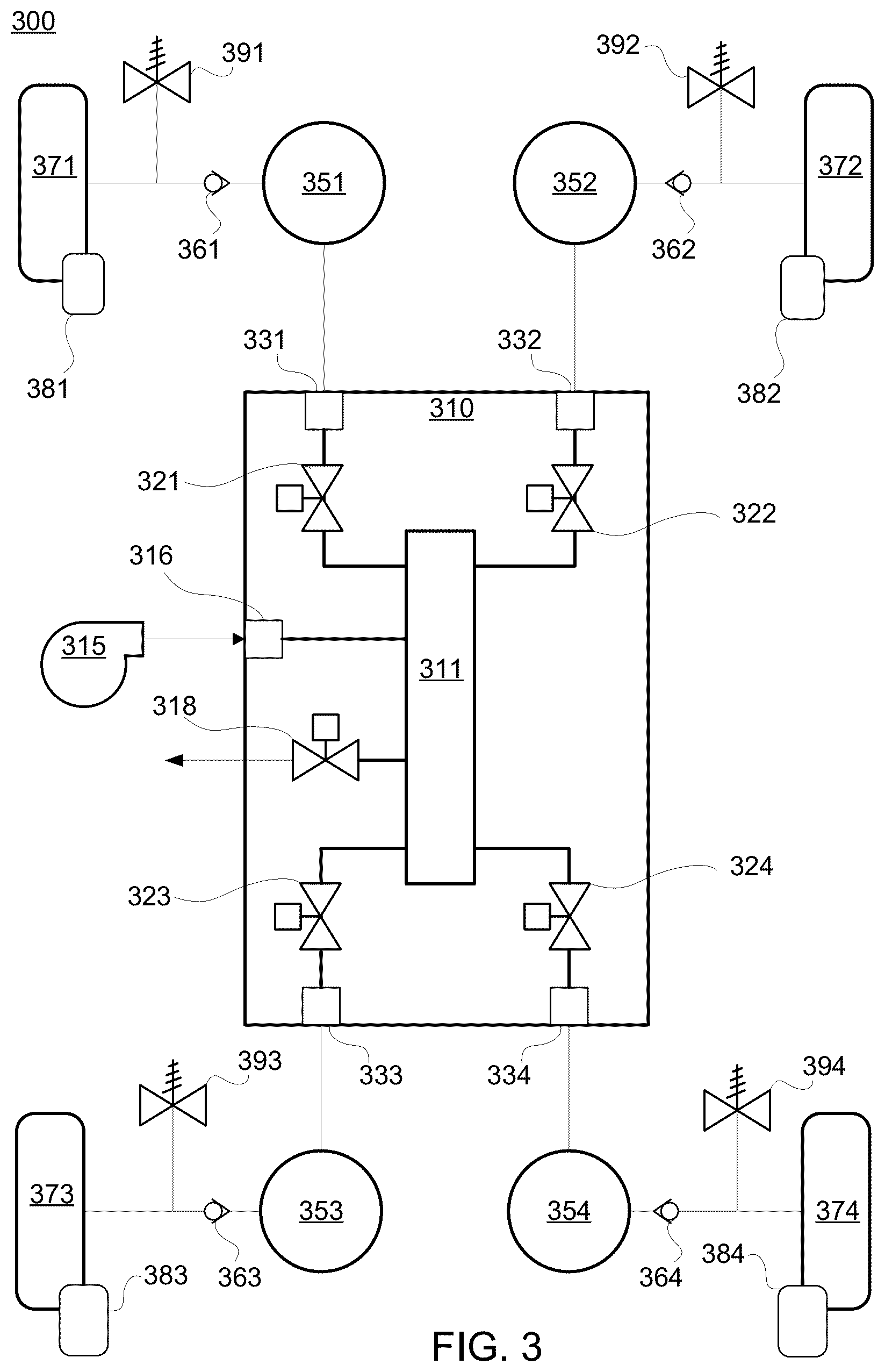 Patent US12611894 Figure 2 – Automatic tire inflation system