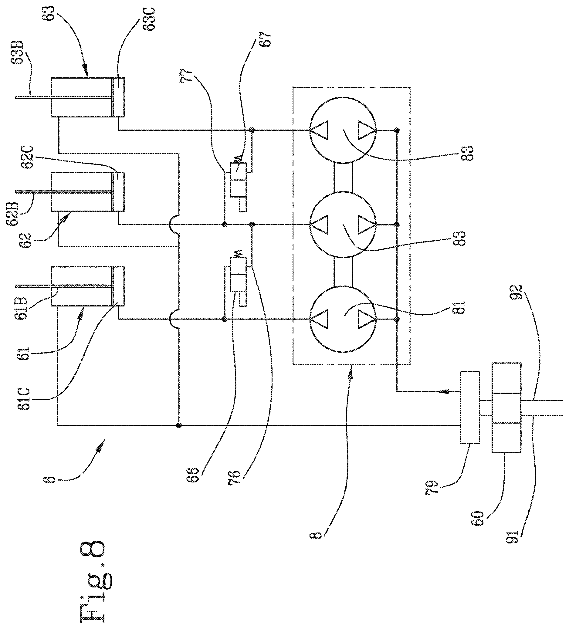Patent US12611897 Figure 8 – Tire changing apparatus