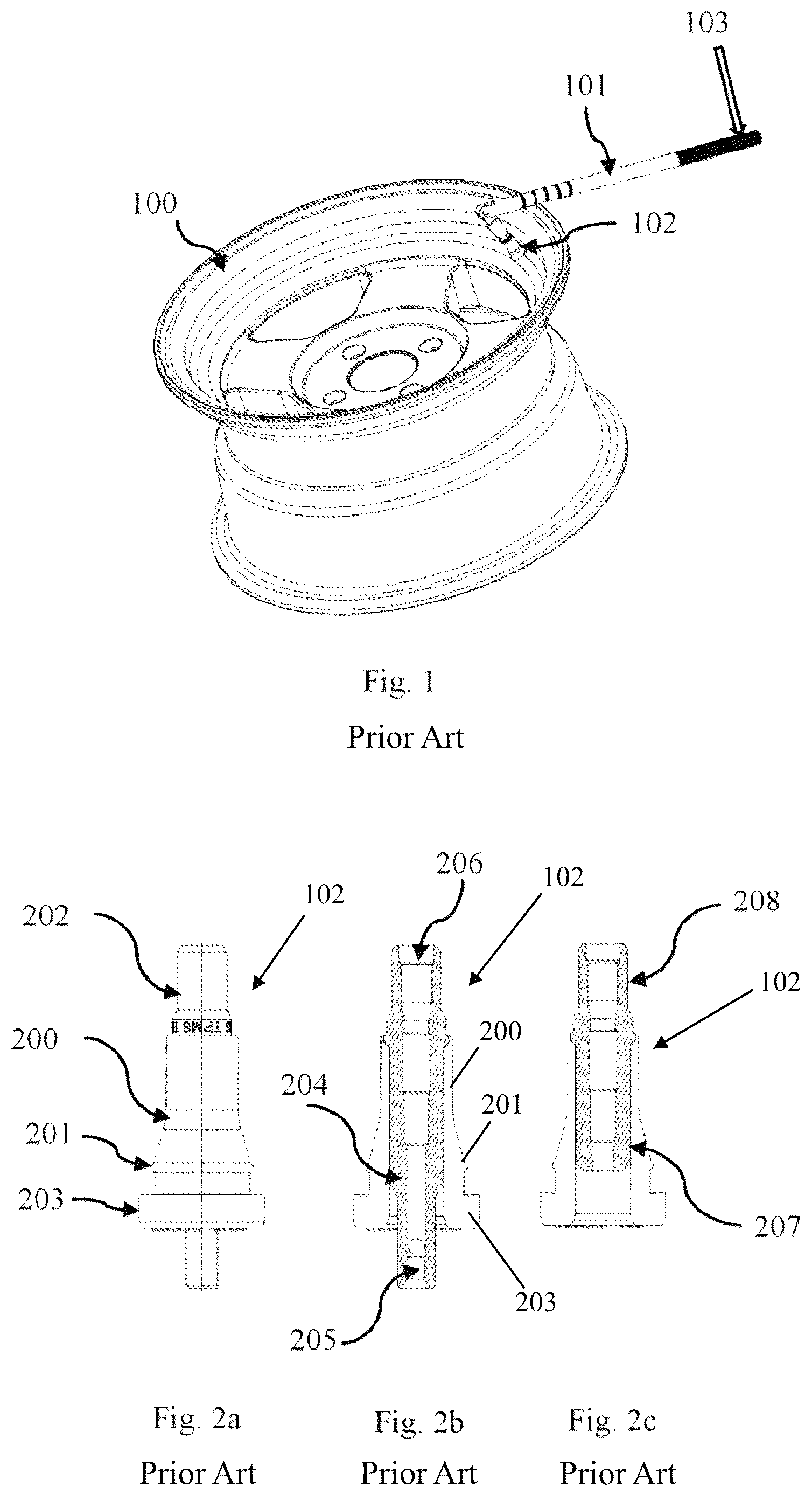 Patent US12611898 Figure 1 – Articulating tire valve stem install—removal tool and related methods