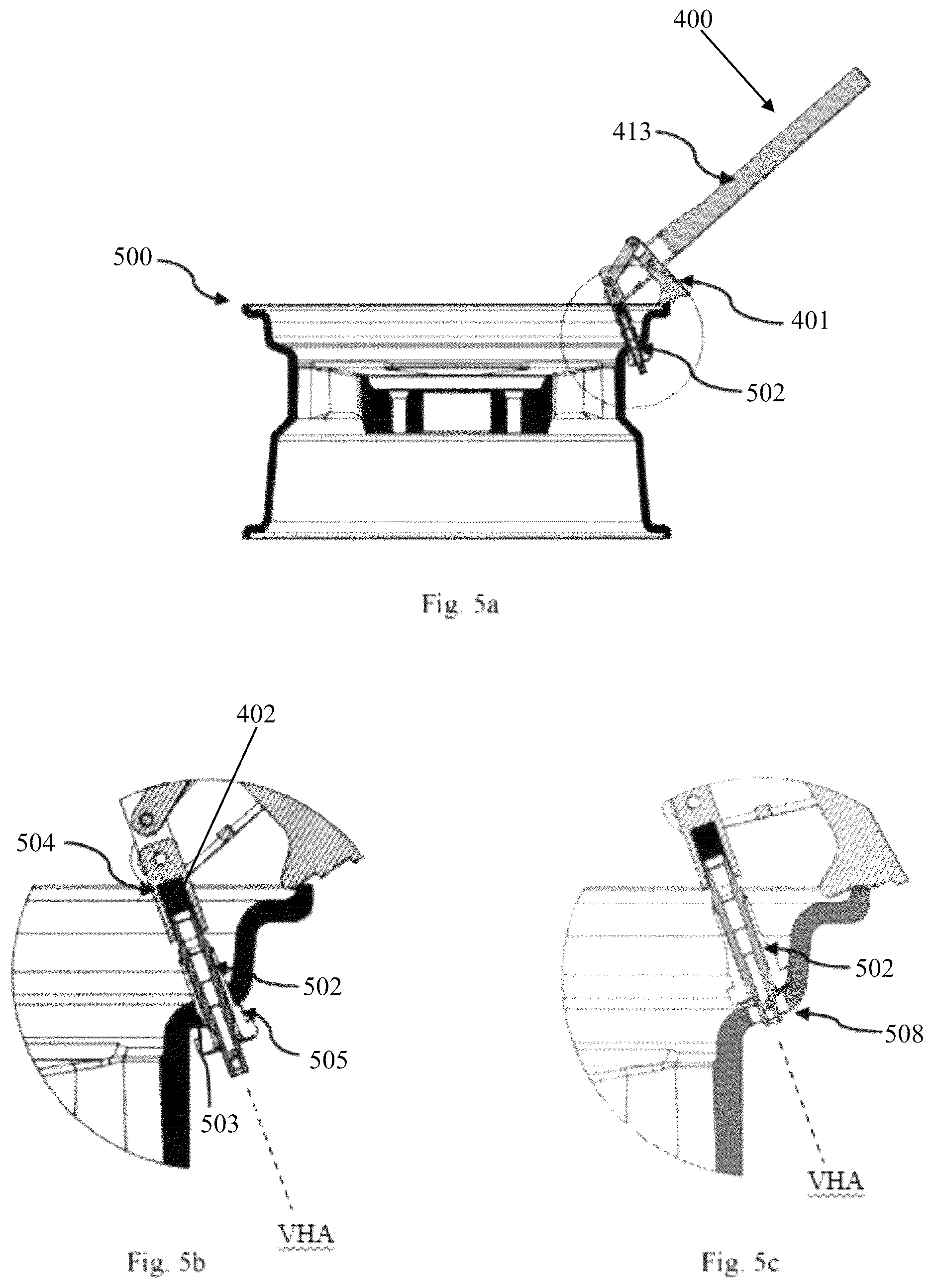 Patent US12611898 Figure 4 – Articulating tire valve stem install—removal tool and related methods