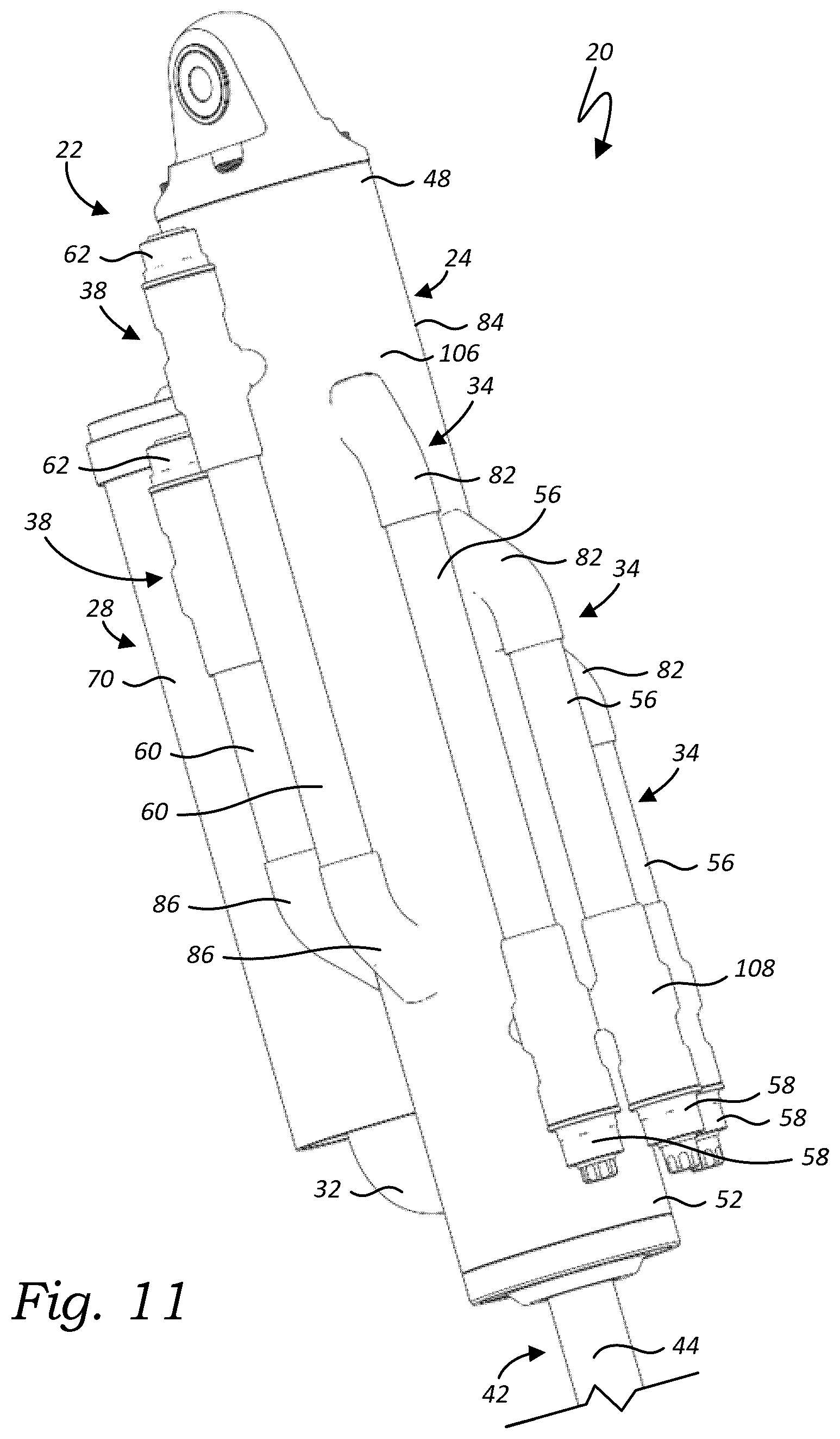 Patent US12611906 Figure 9 – External bypass apparatus for vehicle shock absorbers