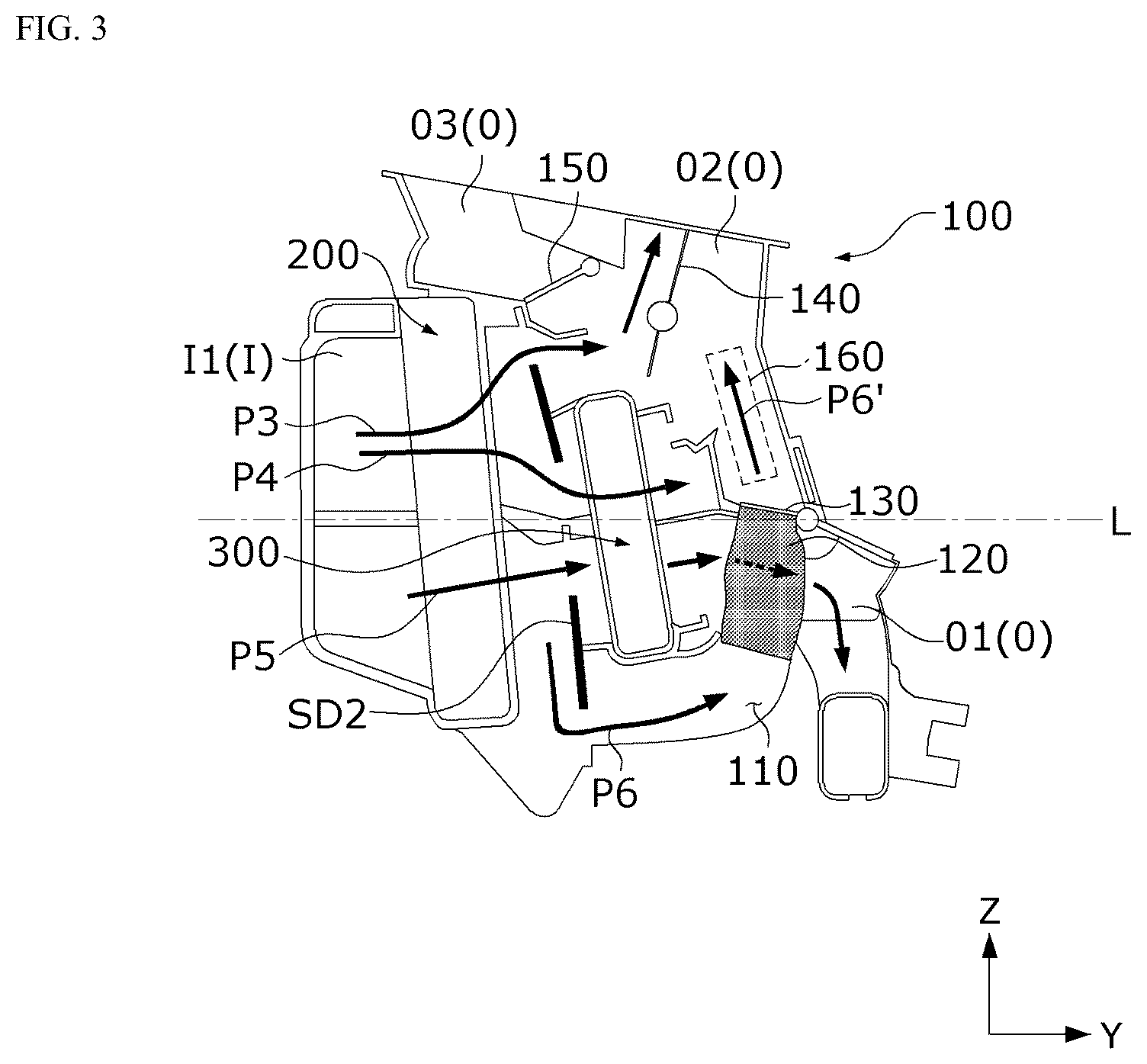 Patent US12611908 Figure 3 – Vehicle air conditioning apparatus