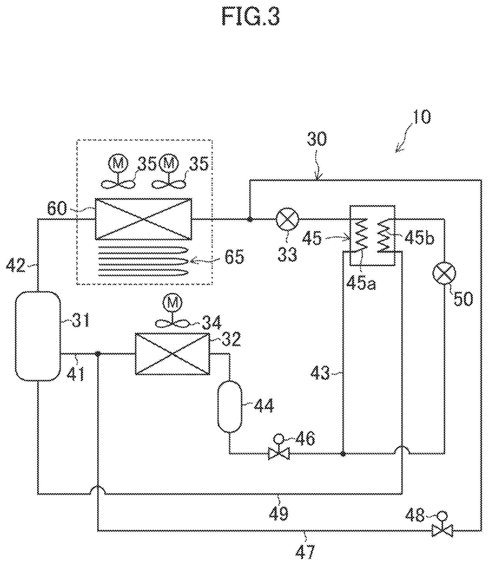 Patent US12611913 Figure 3 – Compartment air-conditioning apparatus, refrigeration apparatus, and transport container