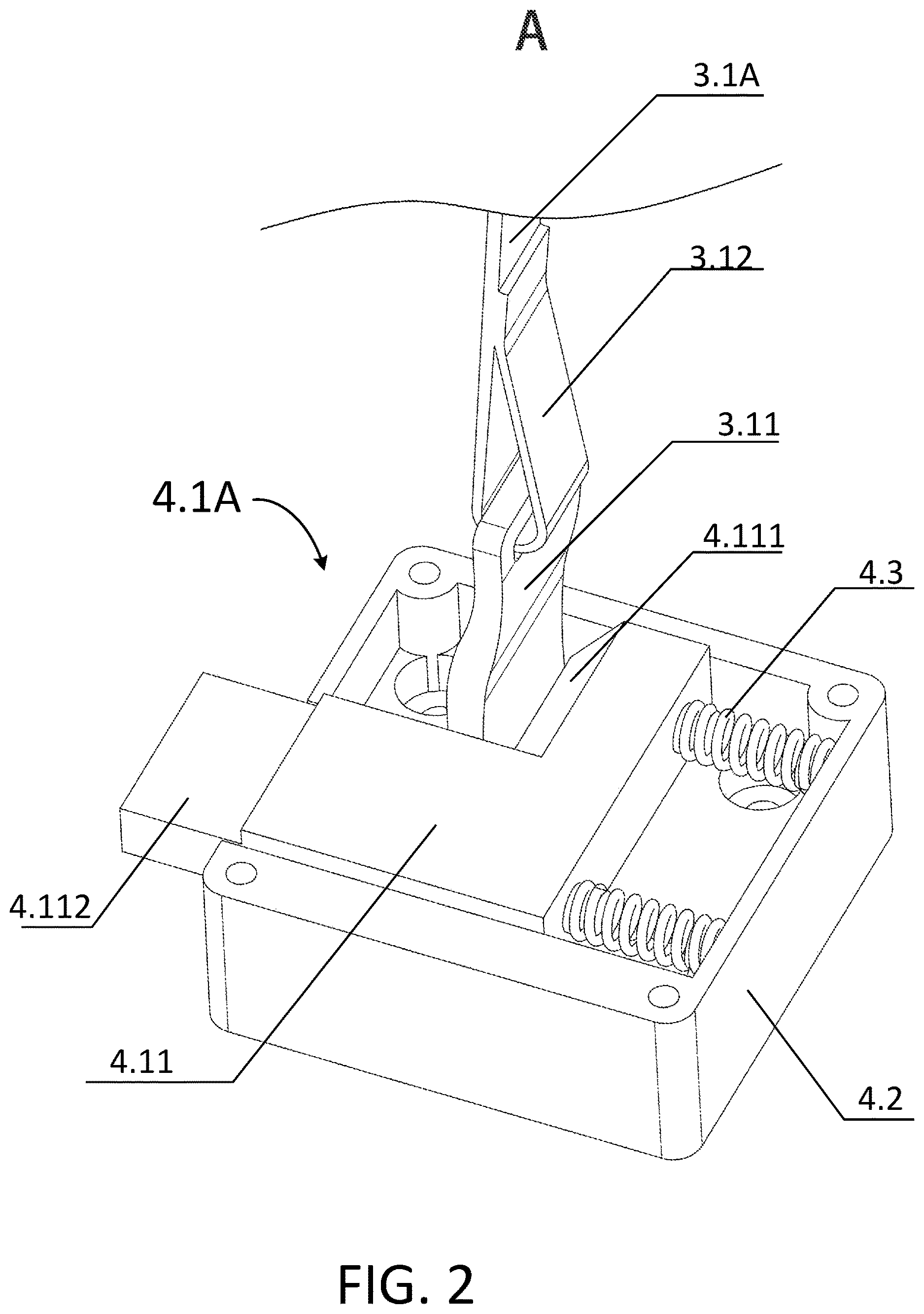 Patent US12611918 Figure 2 – Folding and fixing structure