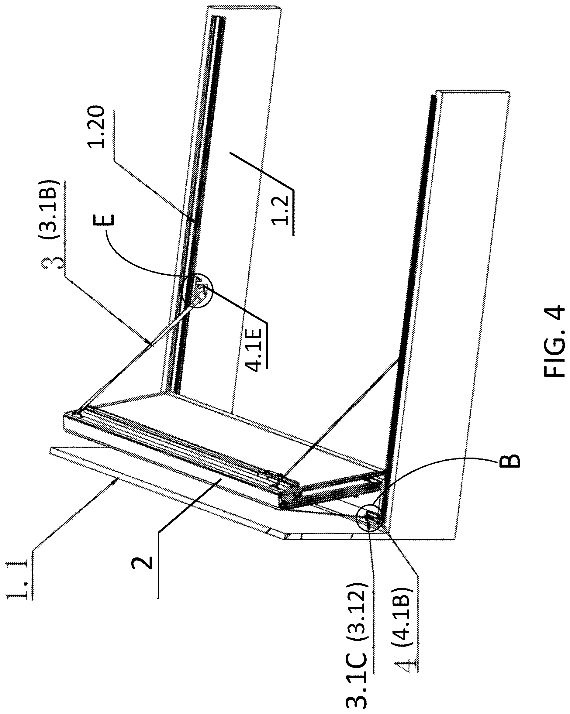 Patent US12611918 Figure 4 – Folding and fixing structure