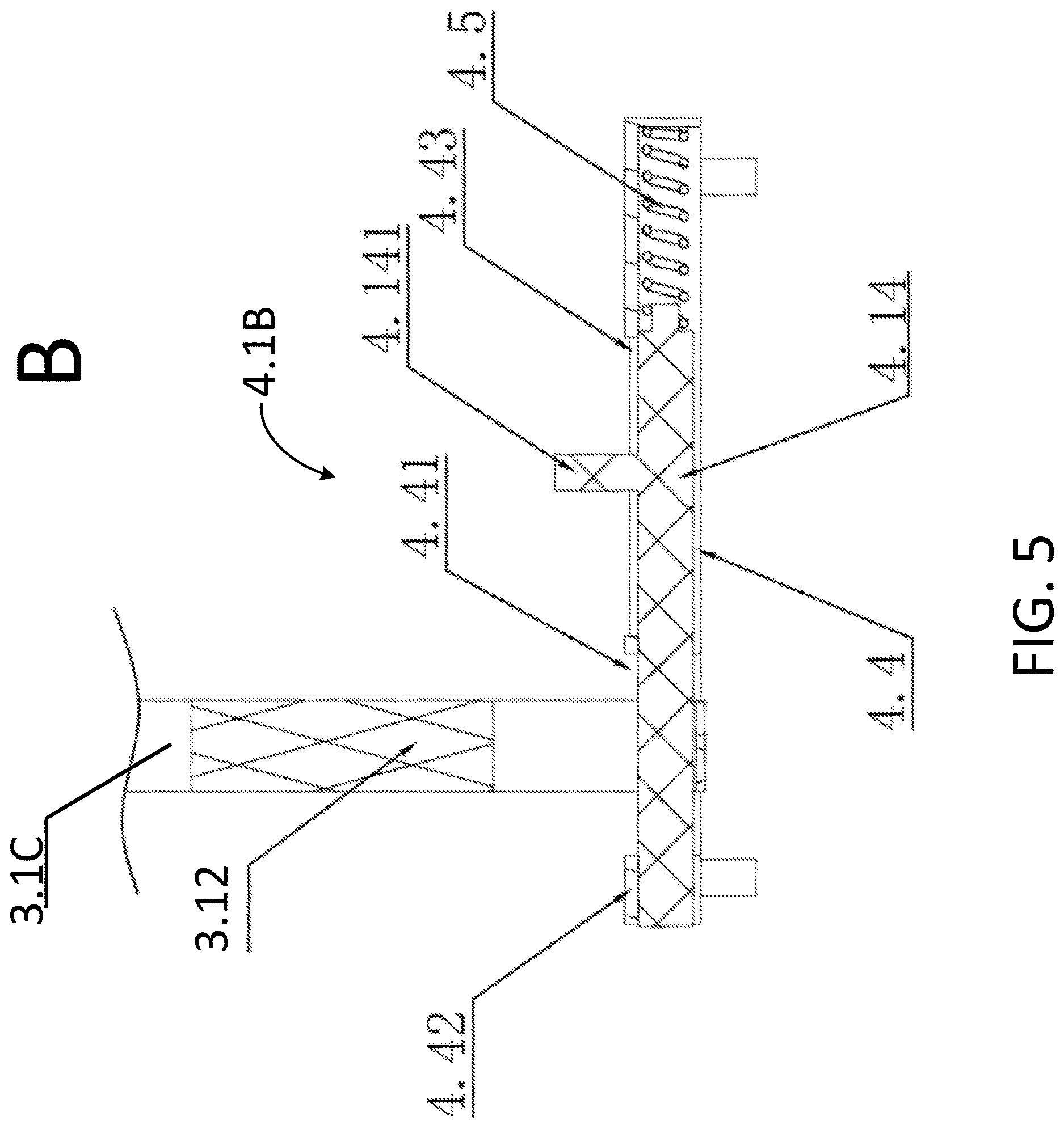 Patent US12611918 Figure 5 – Folding and fixing structure