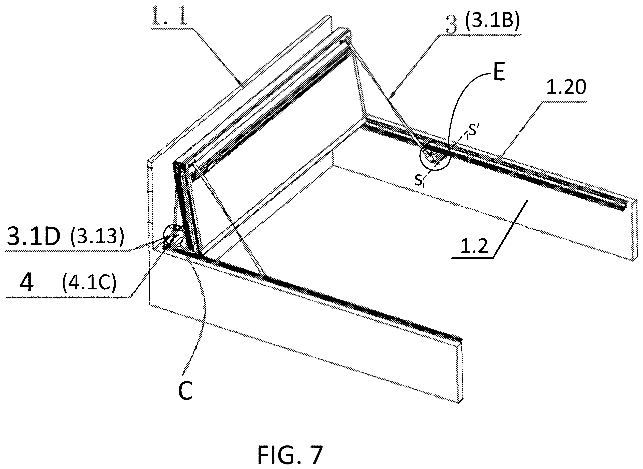 Patent US12611918 Figure 7 – Folding and fixing structure