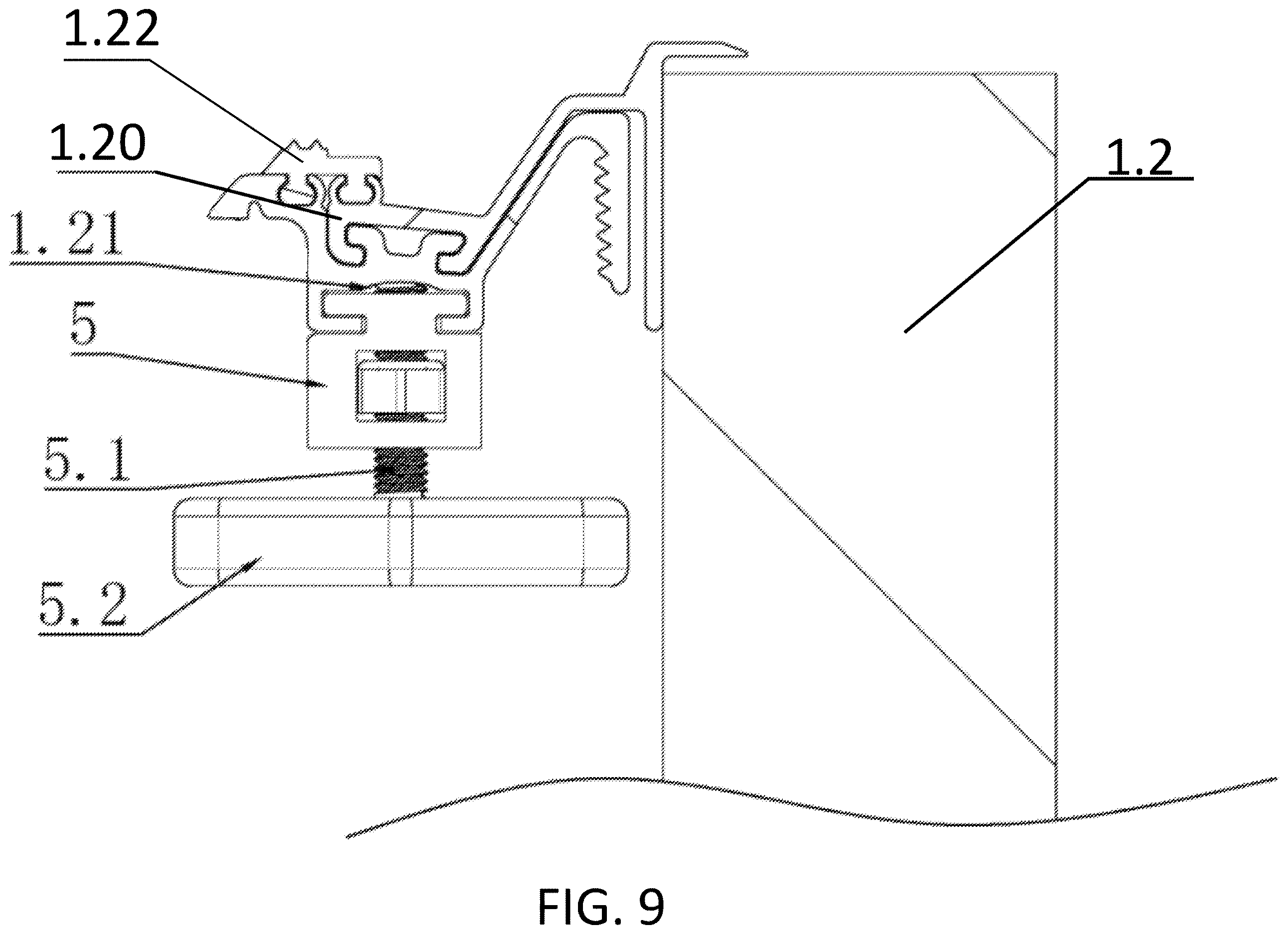 Patent US12611918 Figure 9 – Folding and fixing structure