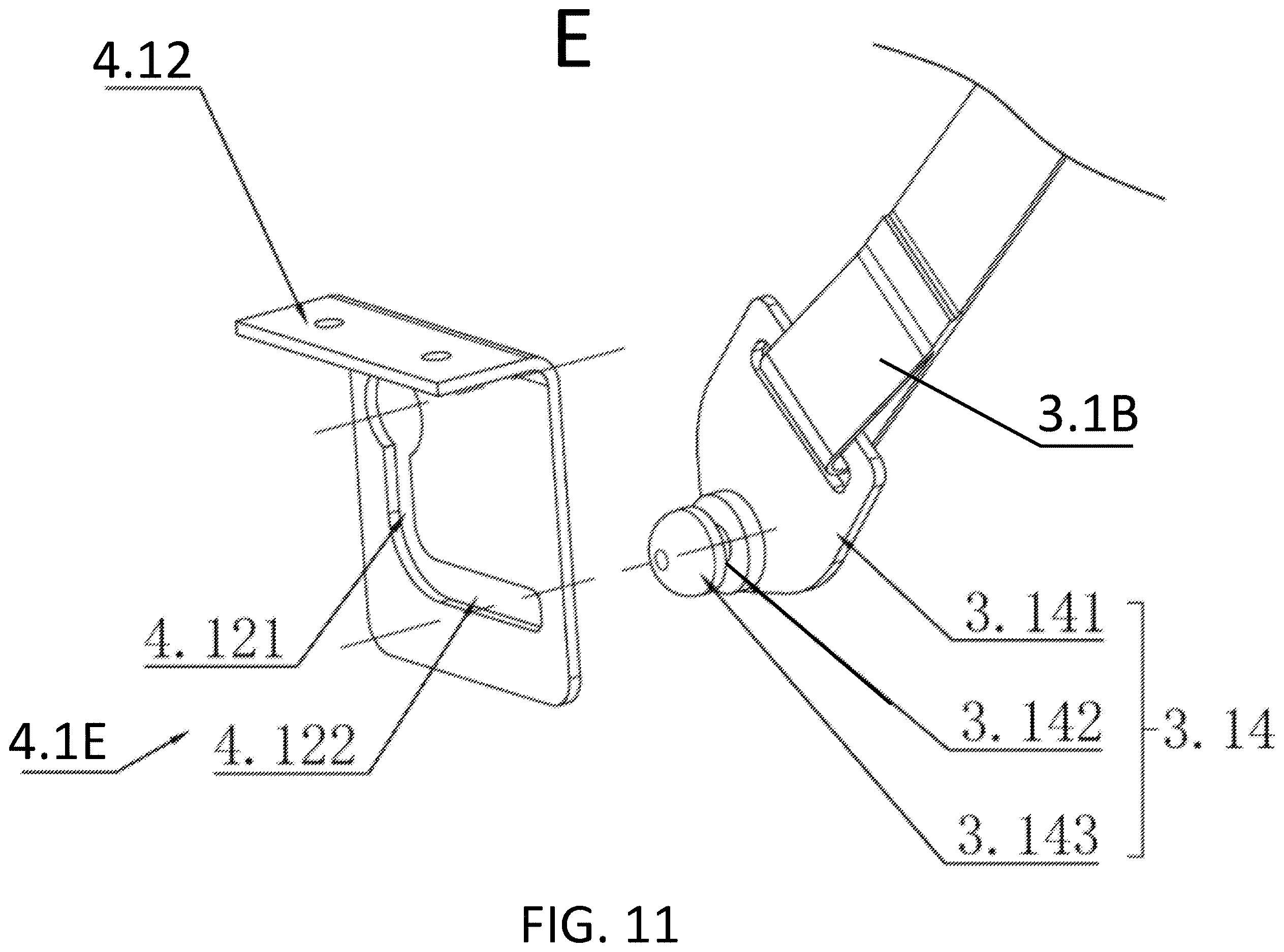 Patent US12611918 Figure 11 – Folding and fixing structure