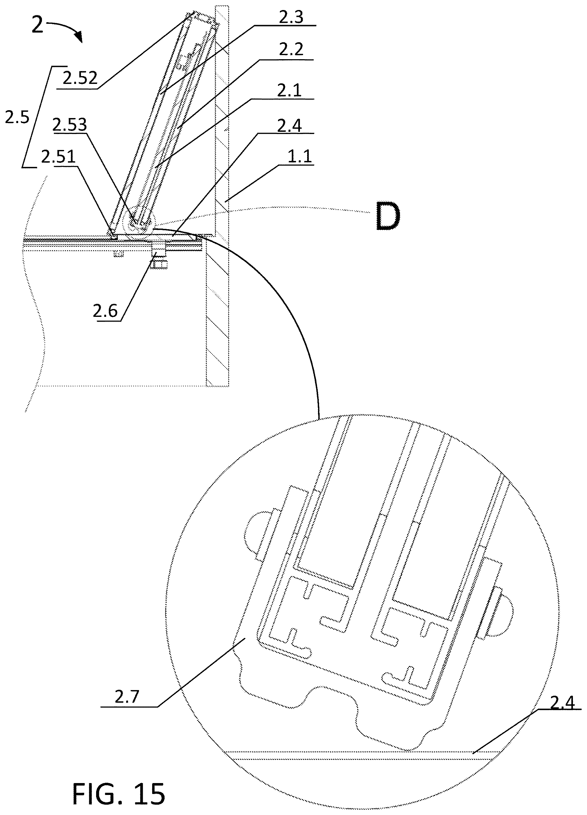 Patent US12611918 Figure 15 – Folding and fixing structure