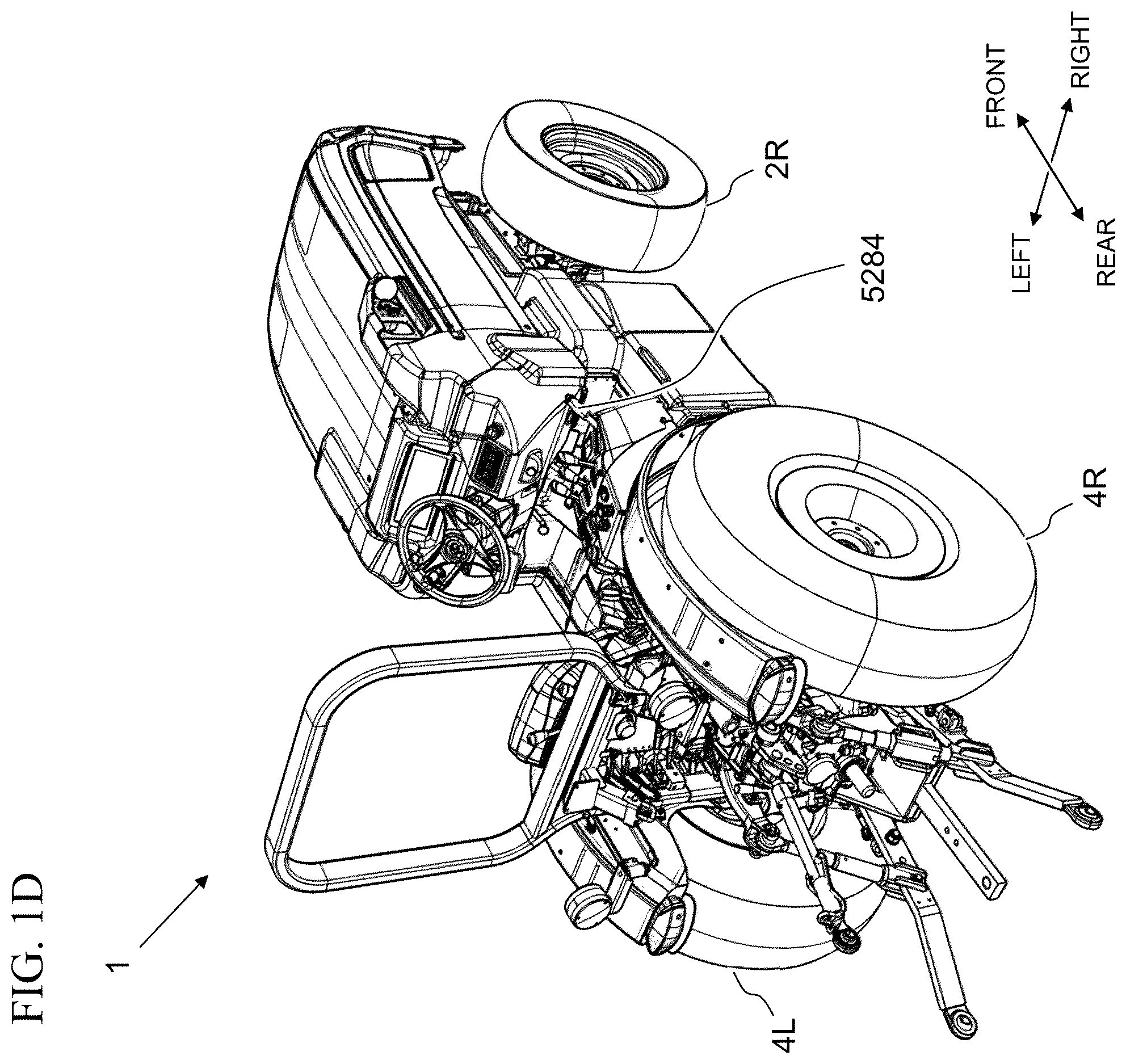 Patent US12611920 Figure 4 – Electric work vehicle