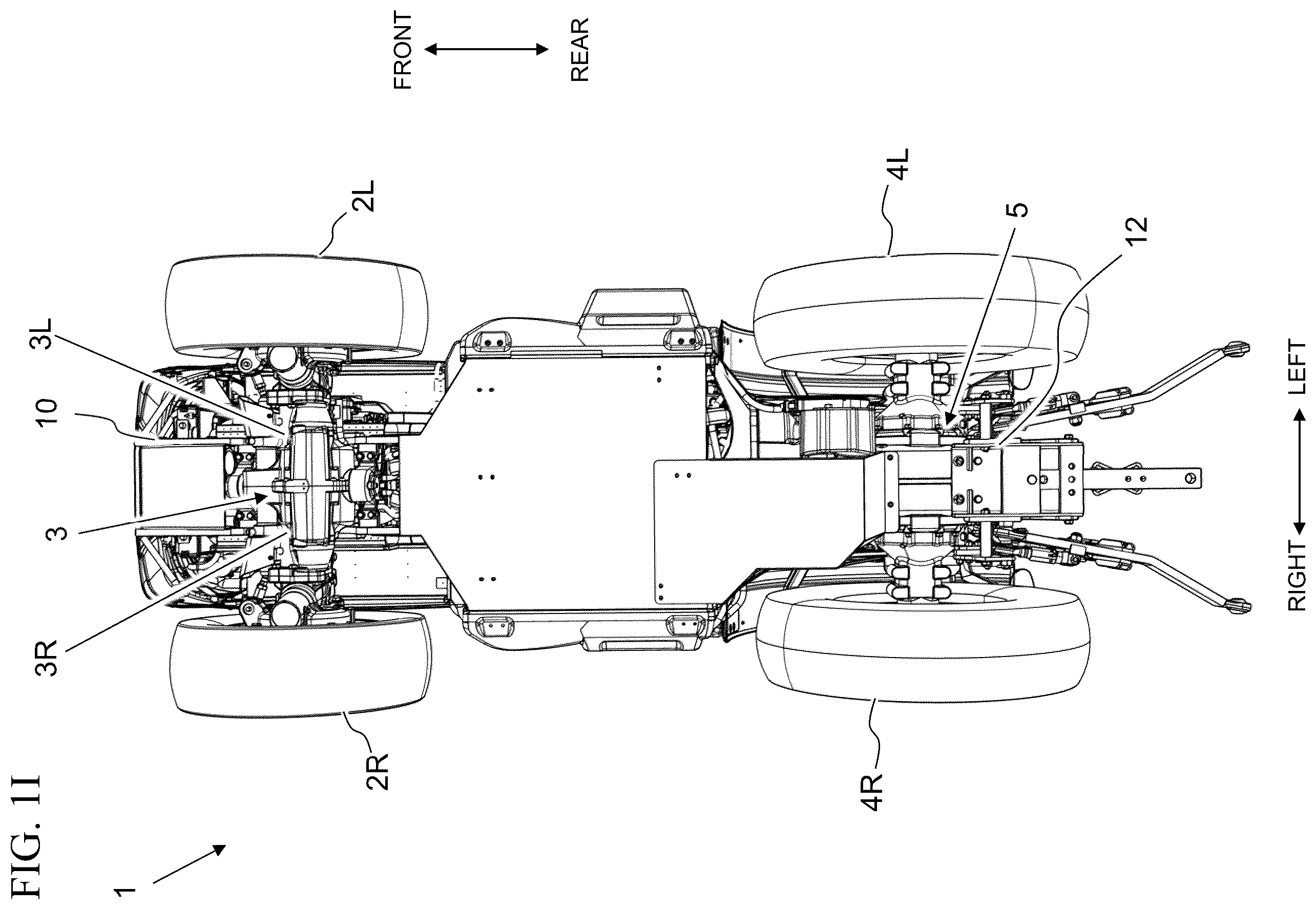 Patent US12611920 Figure 9 – Electric work vehicle